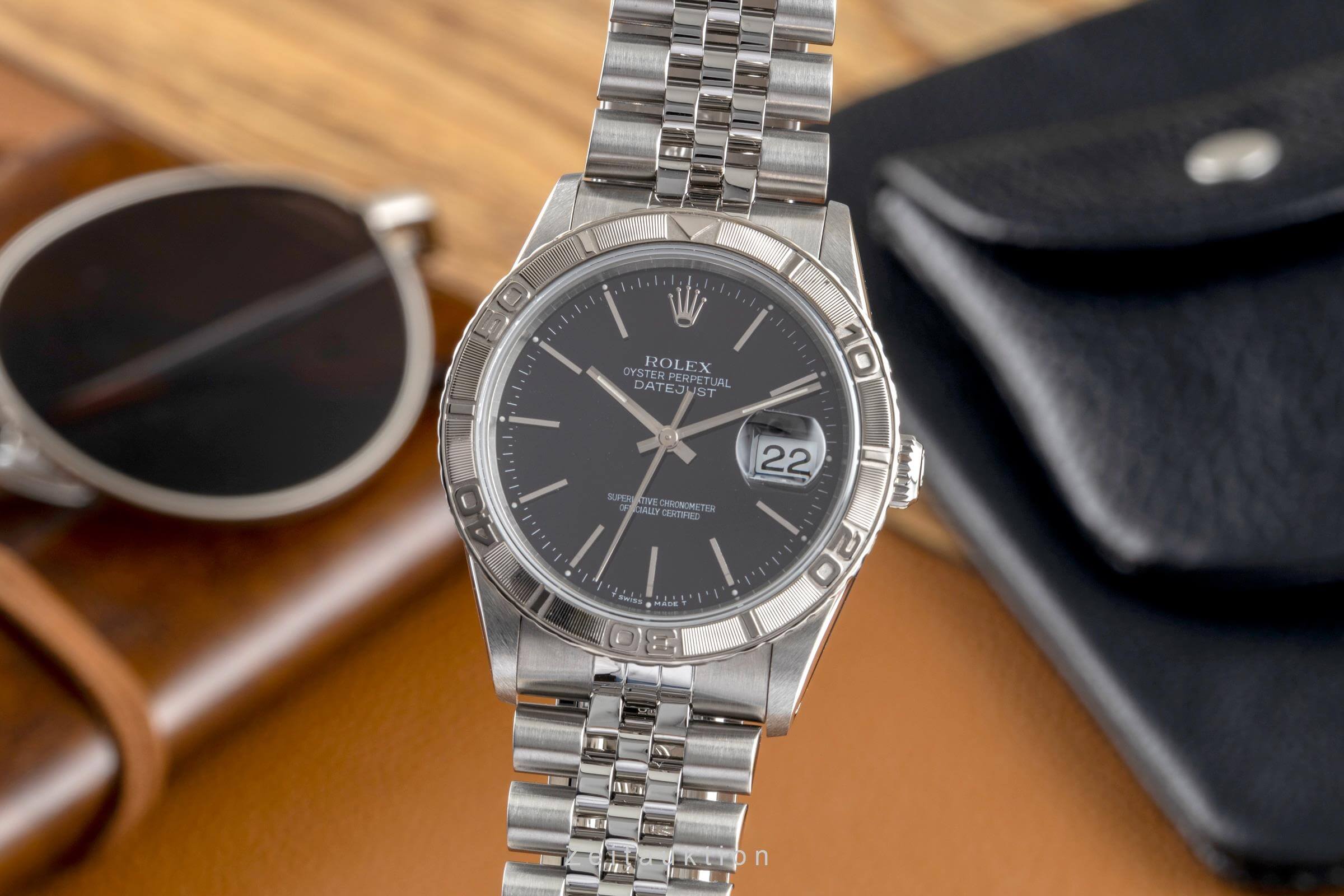 Rolex Datejust Turn-O-Graph acciaio / oro bianco automatismo orologio da uomo 16264  [2501731]