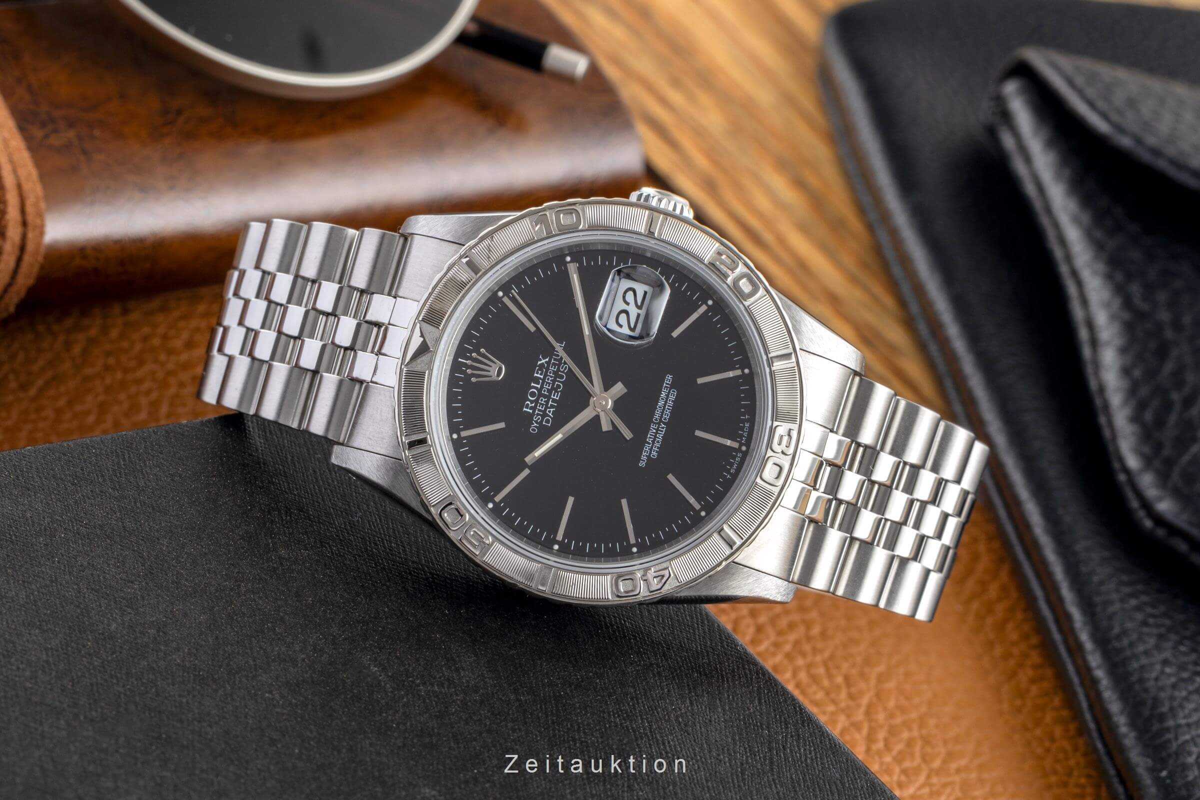 Rolex Datejust Turn-O-Graph acciaio / oro bianco automatismo orologio da uomo 16264  [2501731]