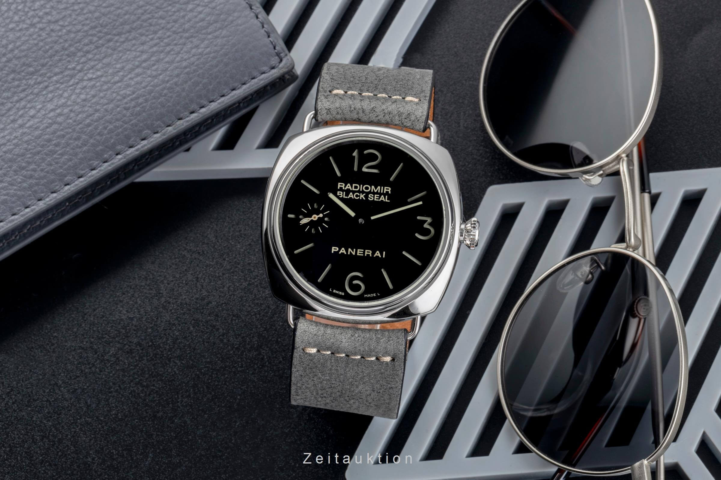 Panerai Black Seal acciaio carica manuale orologio da uomo PAM00183  [2501738]