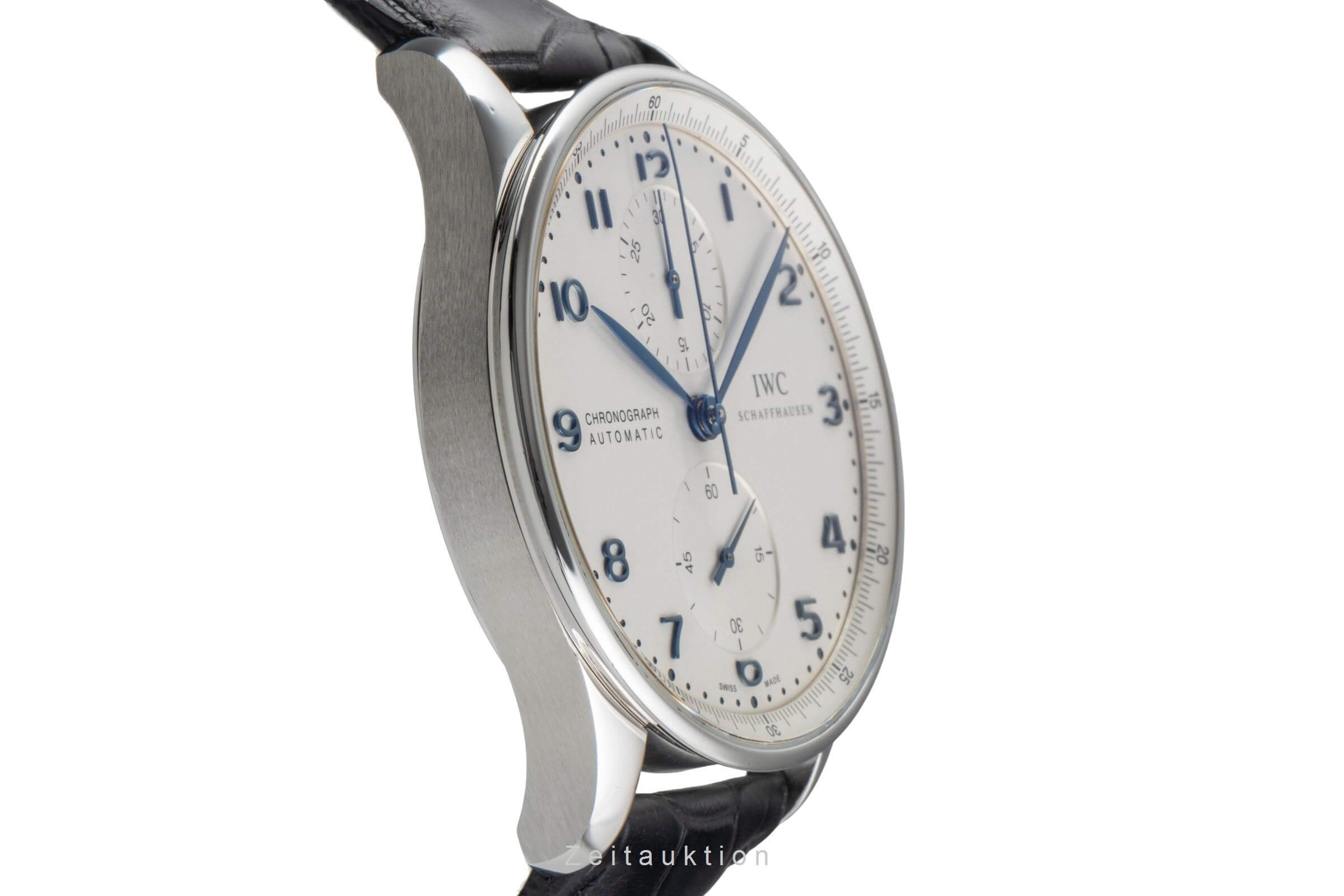 IWC Portugieser chronograph steel automatic men's watch IW371417 LP: 9100EUR  [2501739]