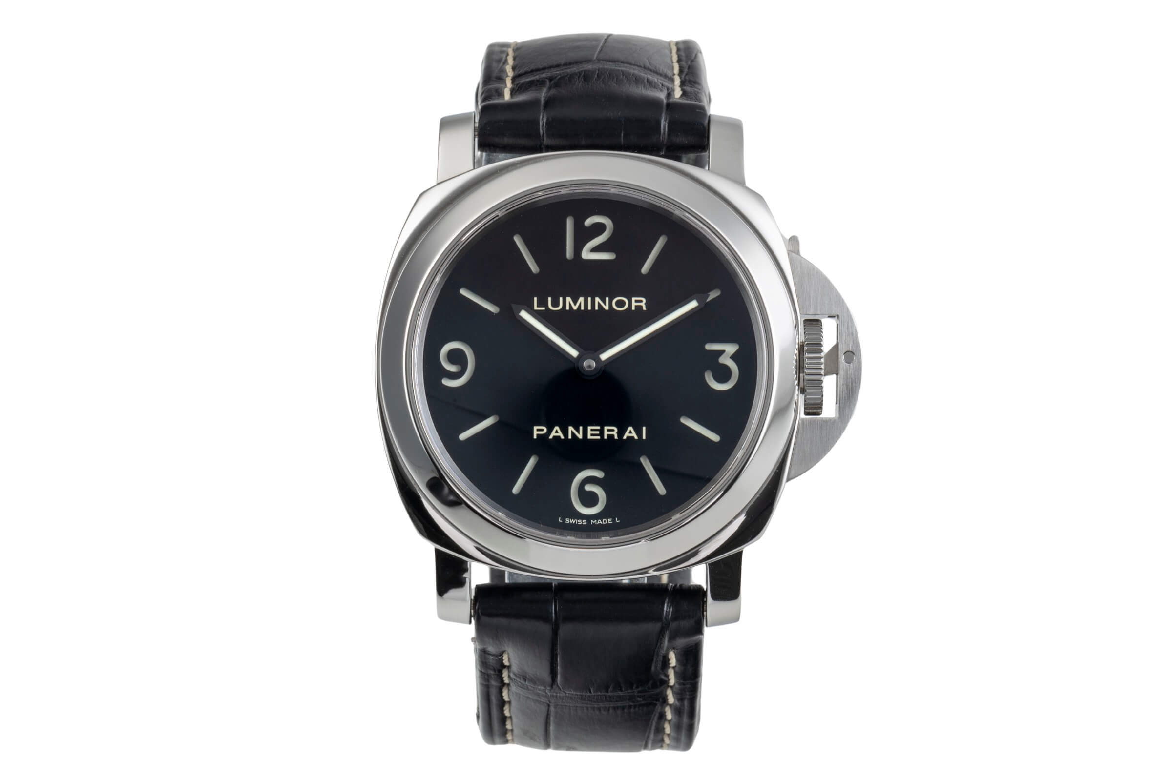 Panerai Luminor Base Handaufzug Edelstahl Herrenuhr Ref. PAM00112 VP: 5700 € [2501740]