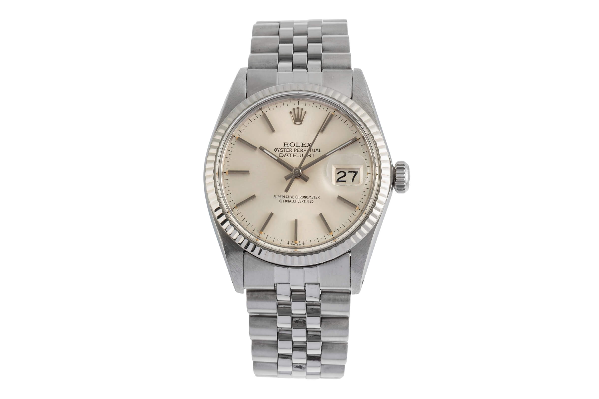 Rolex Datejust acero / oro blanco automático reloj para caballeros 16014  [2501741]