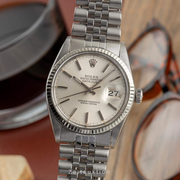 Rolex Datejust acero / oro blanco automático reloj para caballeros 16014  [2501741]
