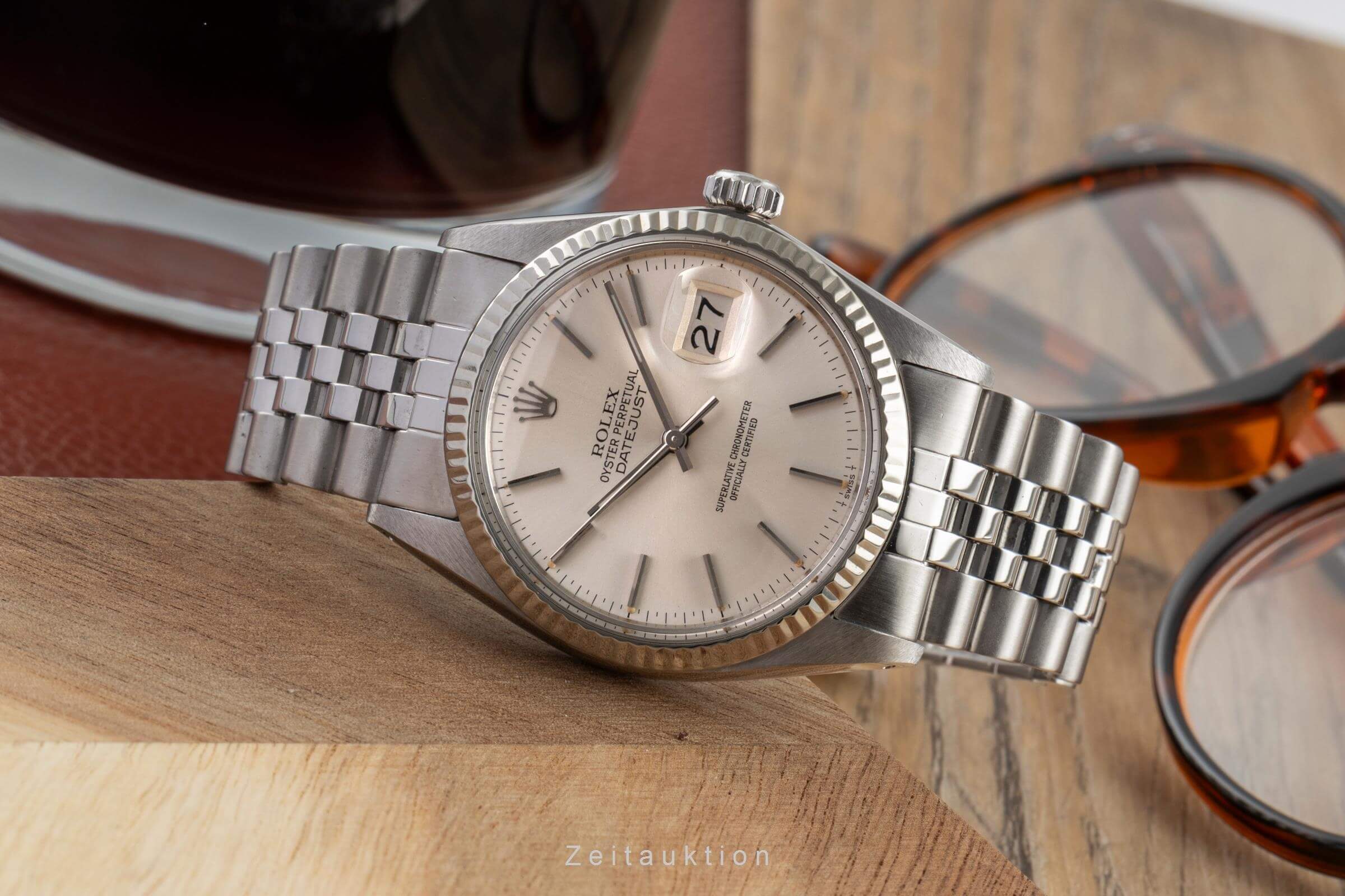 Rolex Datejust acero / oro blanco automático reloj para caballeros 16014  [2501741]