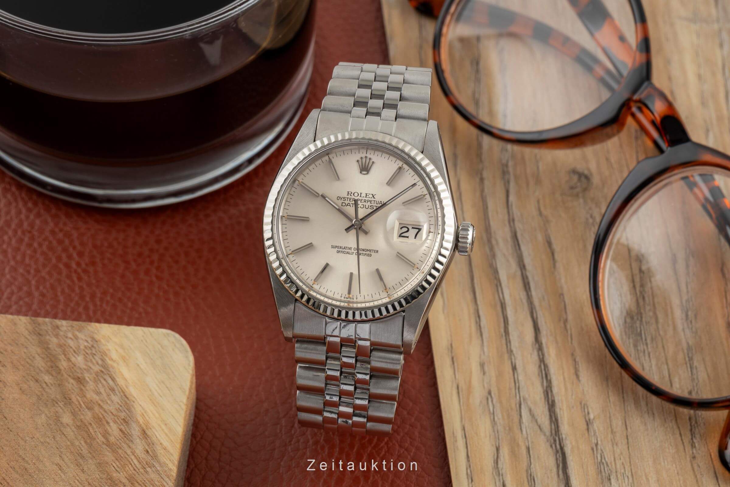 Rolex Datejust acero / oro blanco automático reloj para caballeros 16014  [2501741]