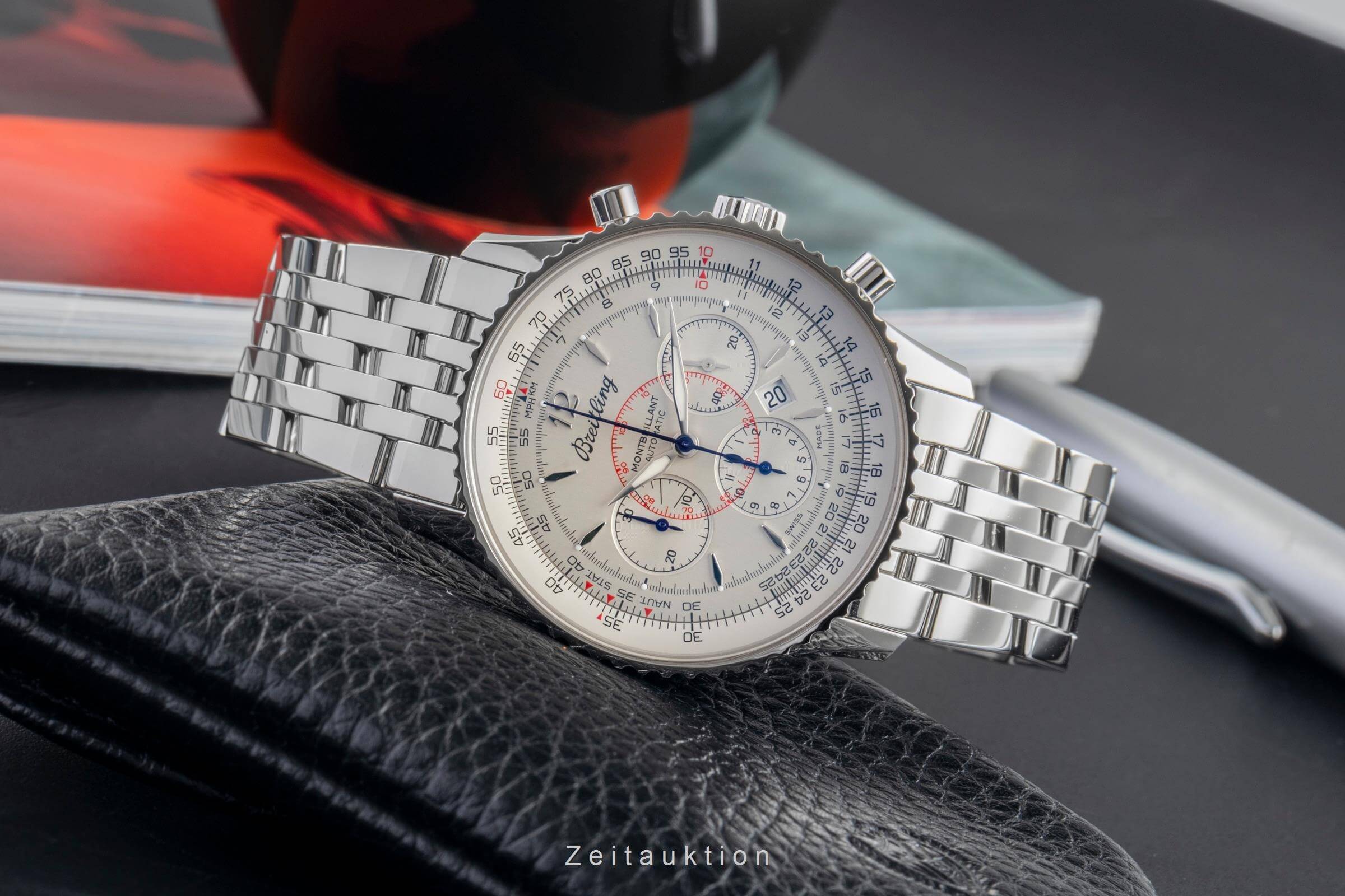 Breitling Montbrillant chronographe acier automatique montre pour hommes A4137012/G789 LP: 9300EUR  [2501747]