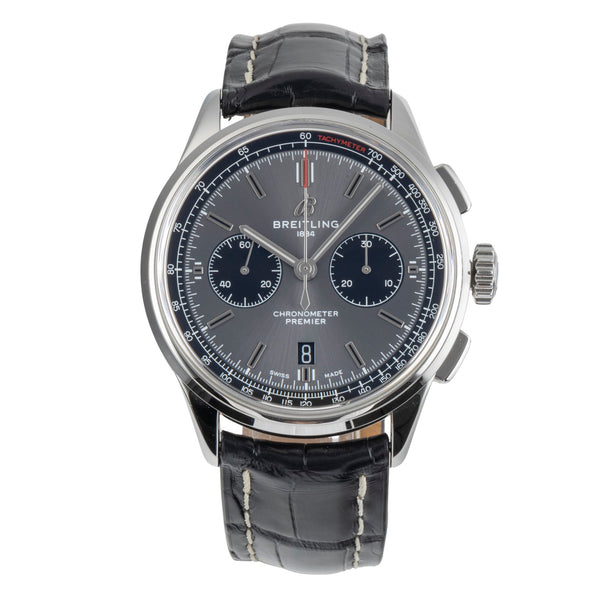 Breitling Premier cronografo acciaio automatismo orologio da uomo AB0118  [2501748]