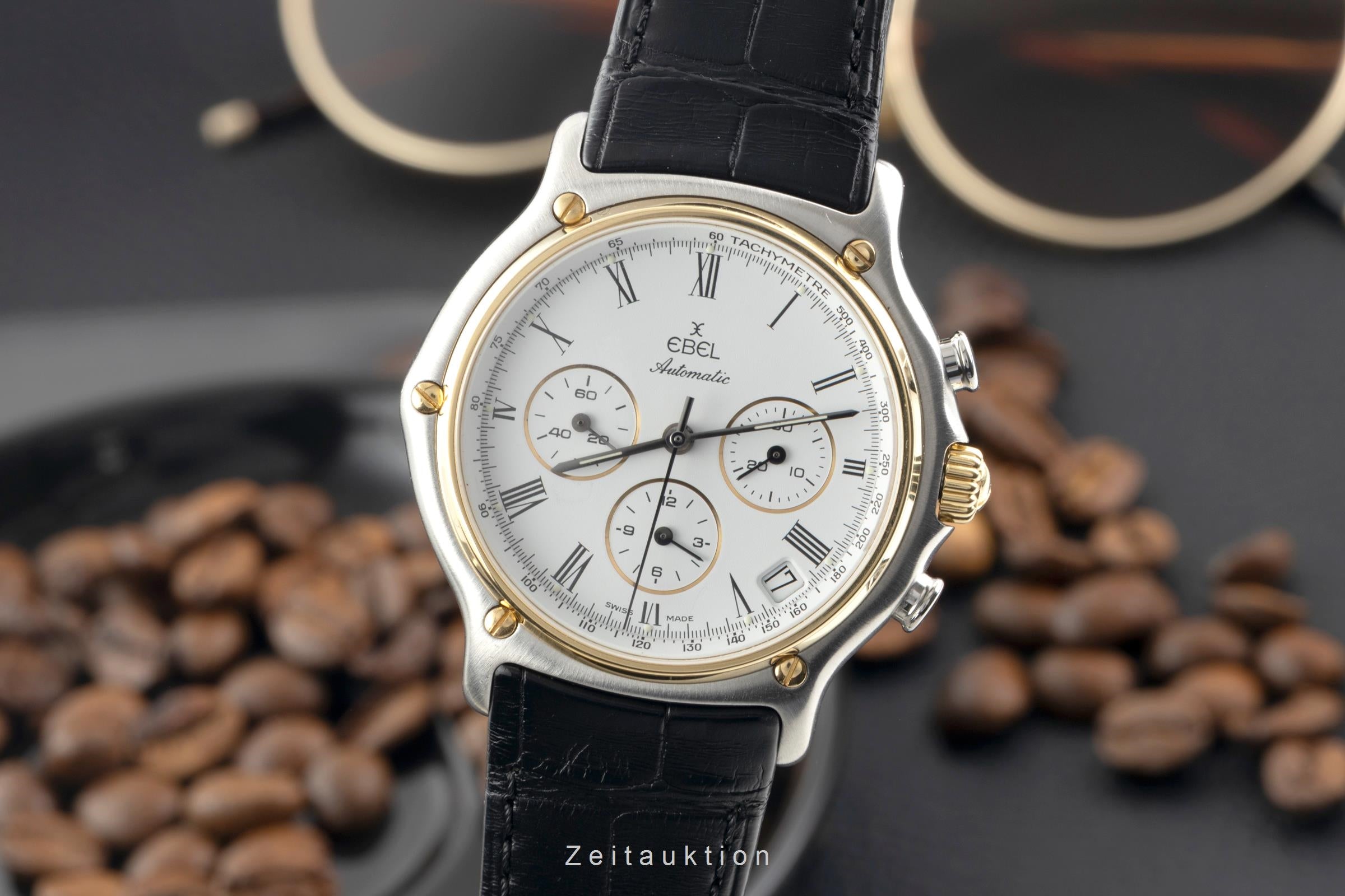Ebel 1911 chronograph steel / gold automatic men's watch 1134901  [2501752]