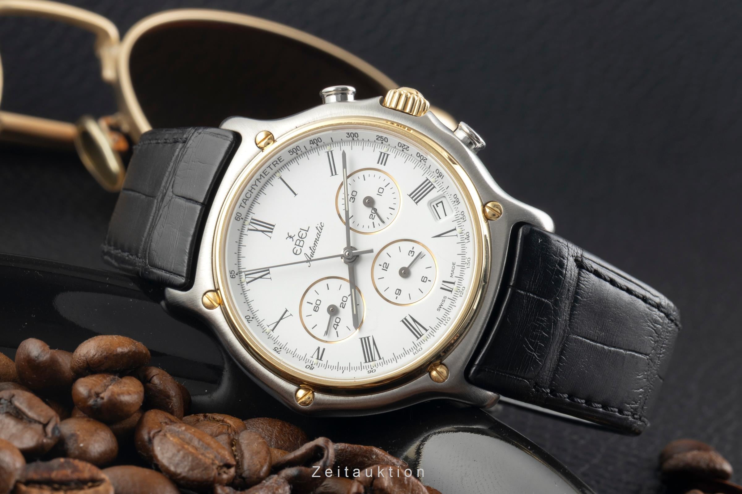 Ebel 1911 chronograph steel / gold automatic men's watch 1134901  [2501752]