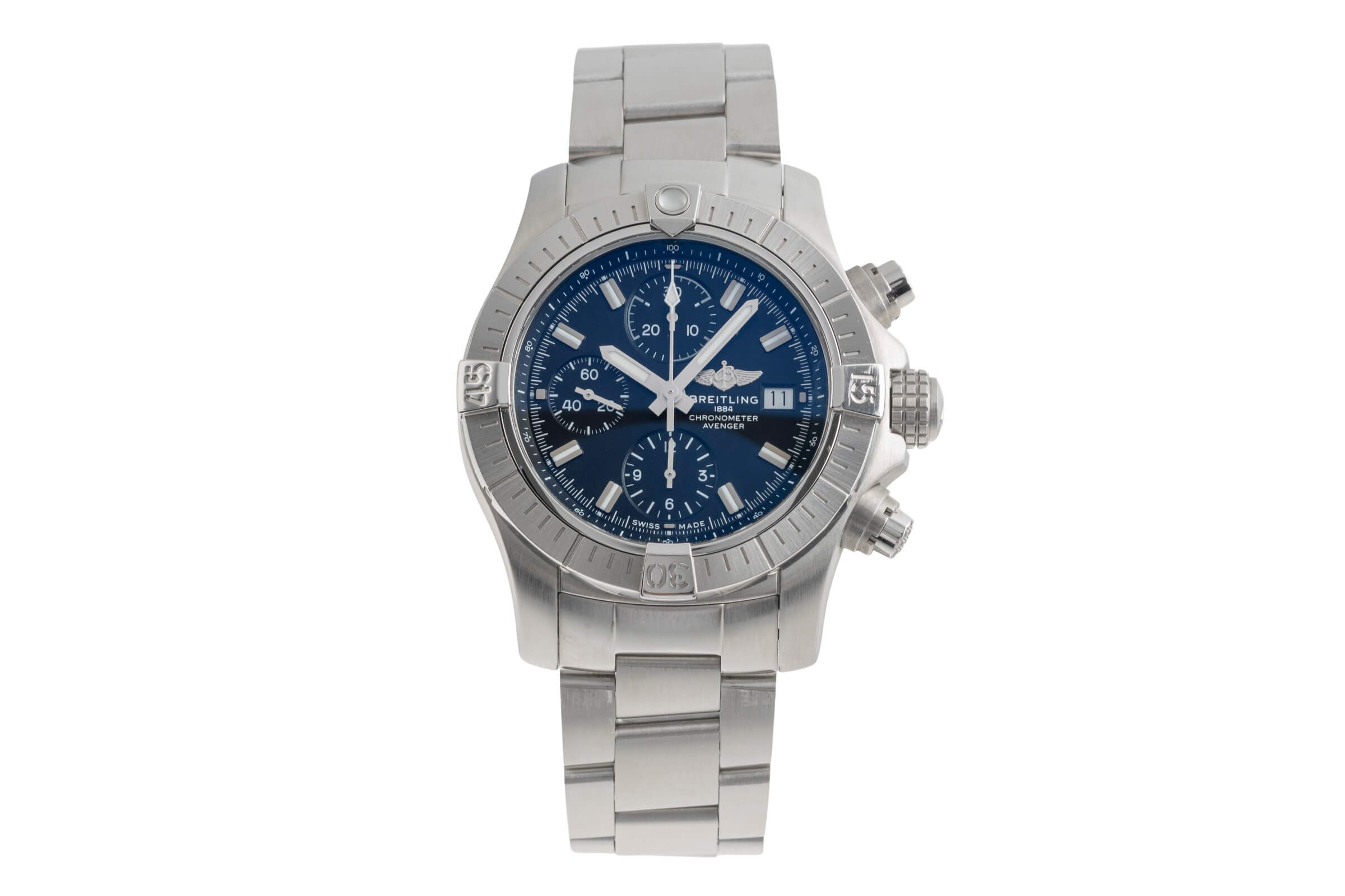 Breitling Avenger Chronograph Stahl Automatik Herrenuhr Ref. A13385101B1A1 B&P [2501756]