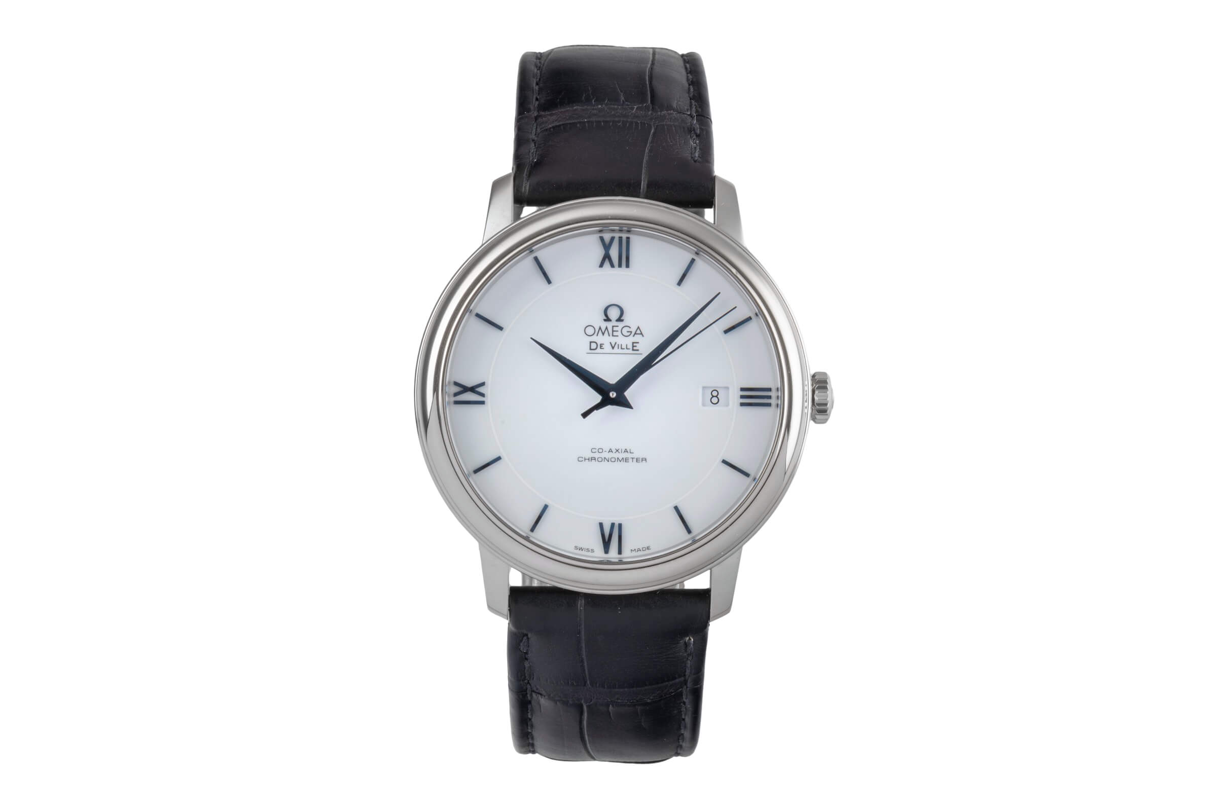 Omega De Ville 18 ct white gold automatic men's watch 424.53.40.20.04.001  [2501760]