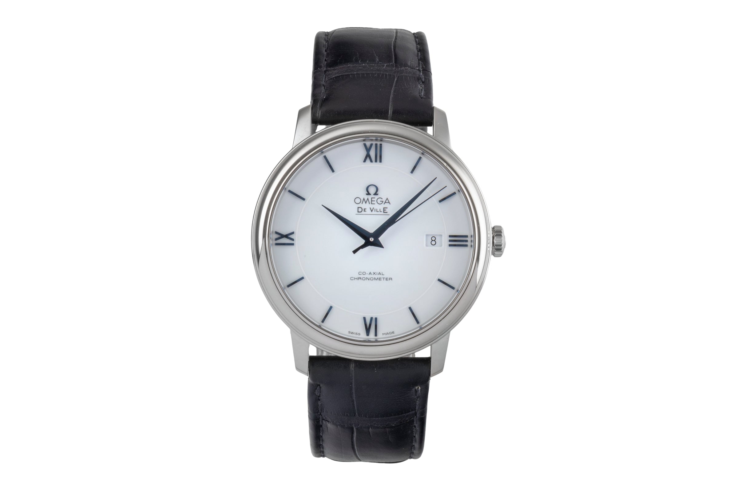 Omega De Ville 18 ct white gold automatic men's watch 424.53.40.20.04.001  [2501760]