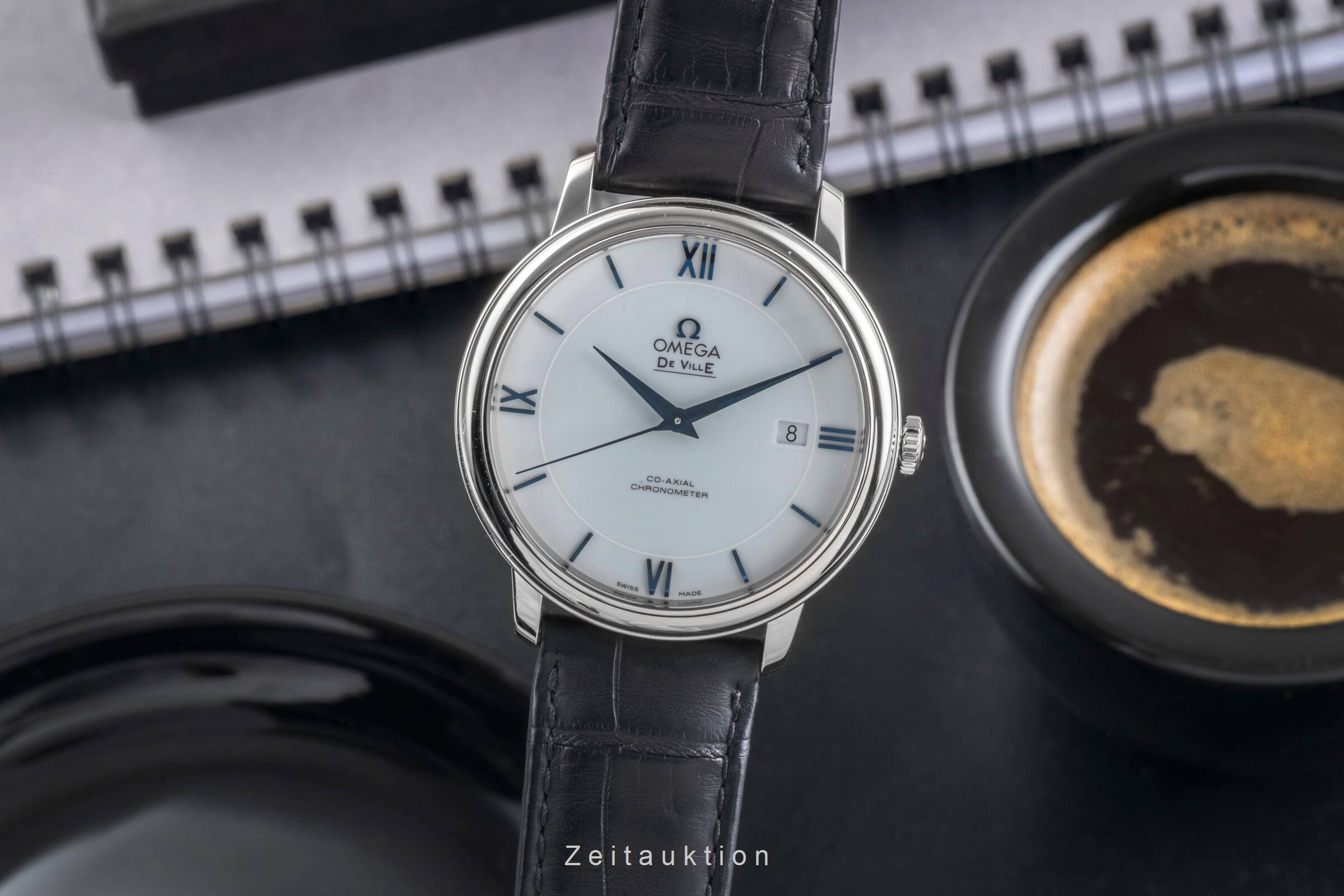 Omega De Ville 18 ct white gold automatic men's watch 424.53.40.20.04.001  [2501760]