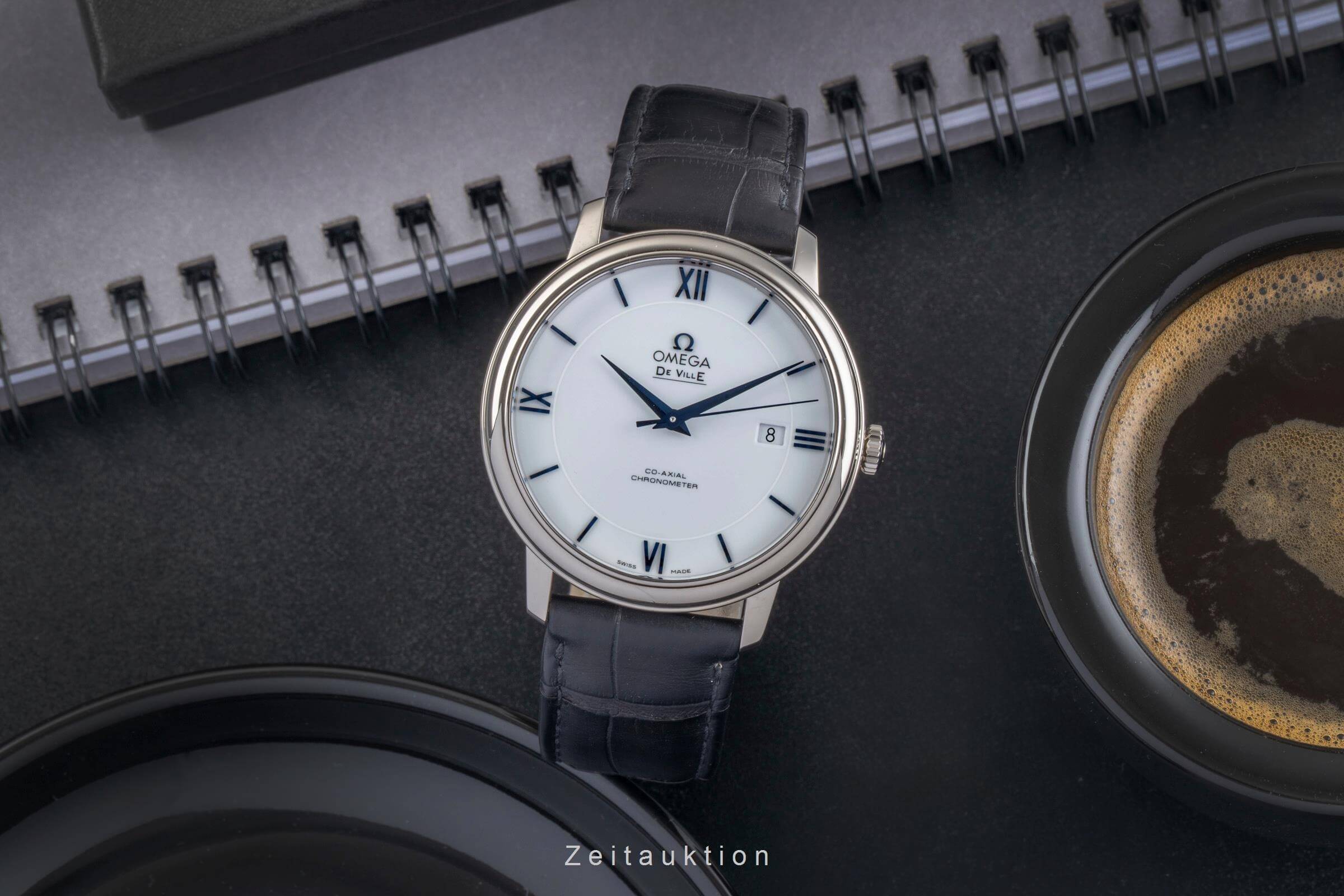 Omega De Ville 18 ct white gold automatic men's watch 424.53.40.20.04.001  [2501760]