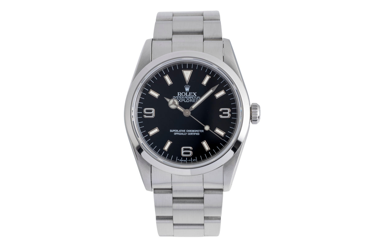 Rolex Explorer steel automatic men's watch 14270  [2501765]