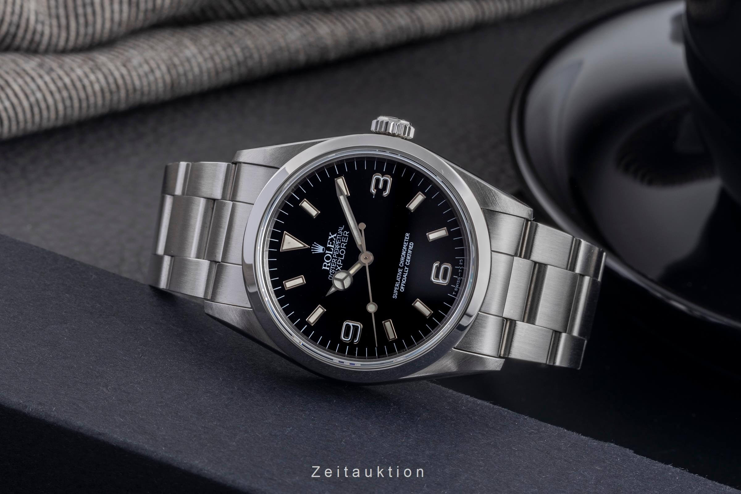 Rolex Explorer steel automatic men's watch 14270  [2501765]