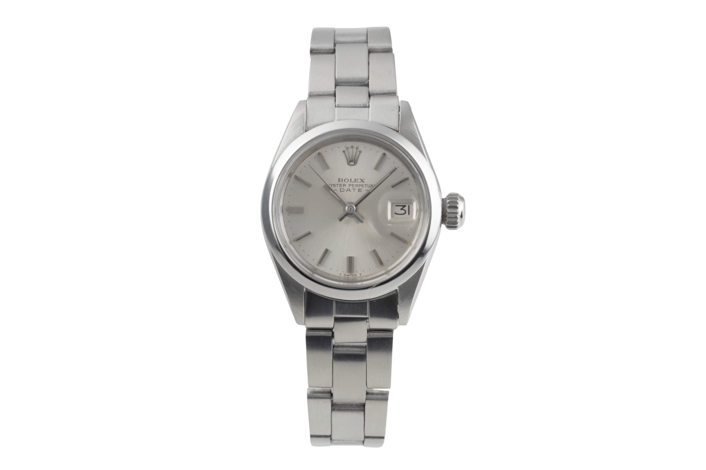 Rolex Lady Date 26 Silver Dial Oyster Edelstahl Automatik Damenuhr Ref. 6916  [2501769]
