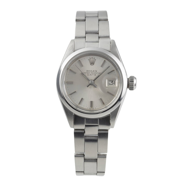 Rolex Lady Date 26 Silver Dial Oyster Edelstahl Automatik Damenuhr Ref. 6916  [2501769]