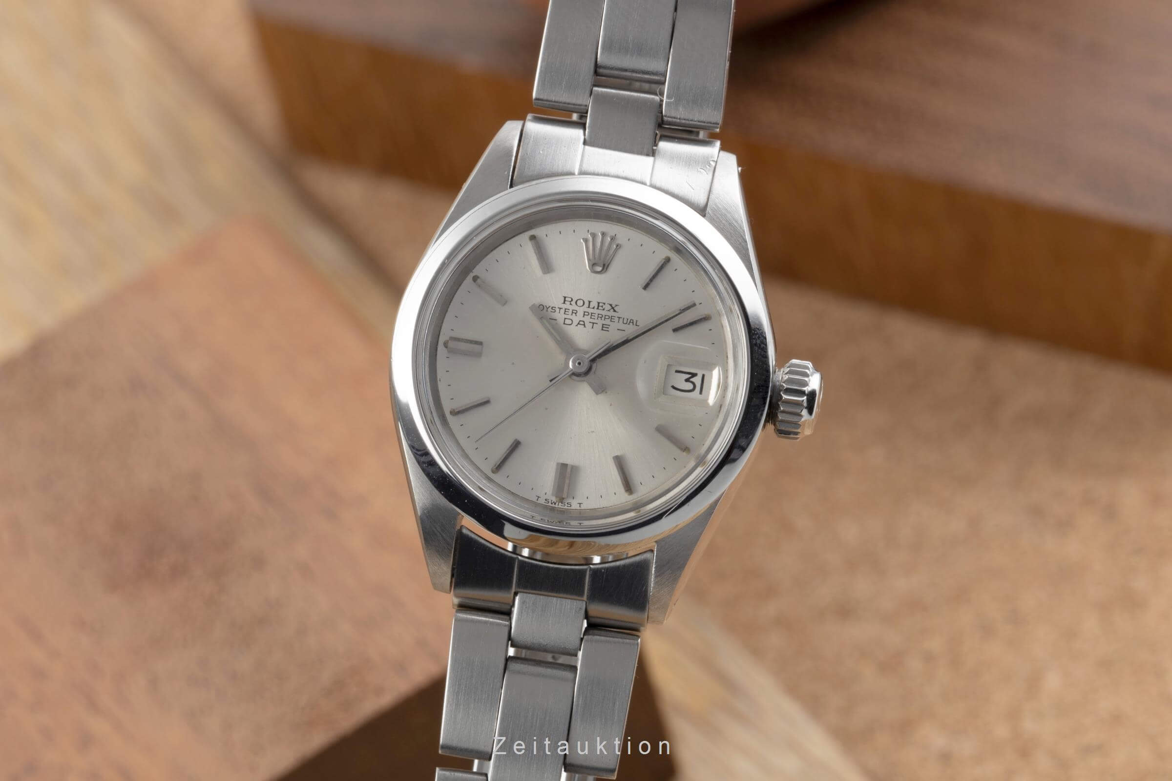 Rolex Lady Date 26 Silver Dial Oyster Edelstahl Automatik Damenuhr Ref. 6916  [2501769]
