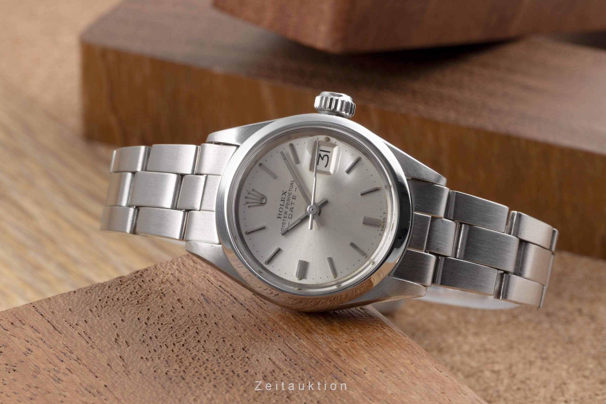 Rolex Lady Date 26 Silver Dial Oyster Edelstahl Automatik Damenuhr Ref. 6916  [2501769]