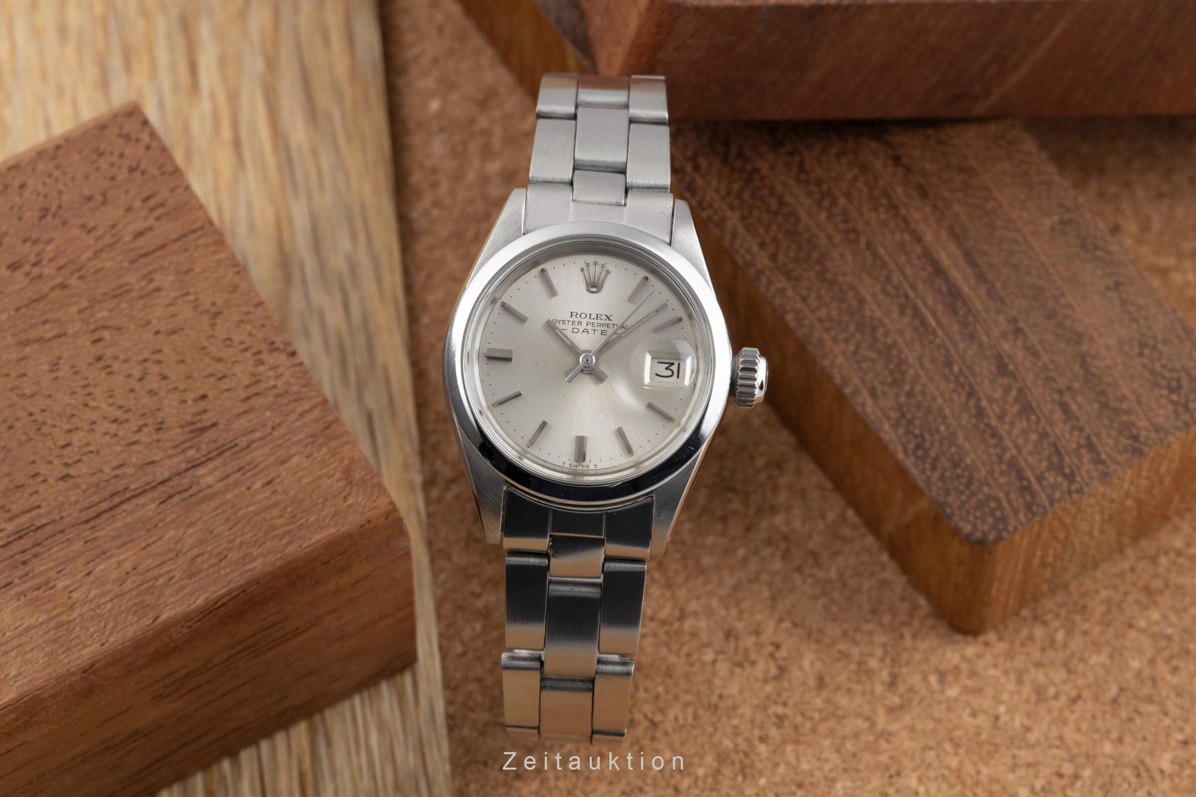 Rolex Lady Date 26 Silver Dial Oyster Edelstahl Automatik Damenuhr Ref. 6916  [2501769]