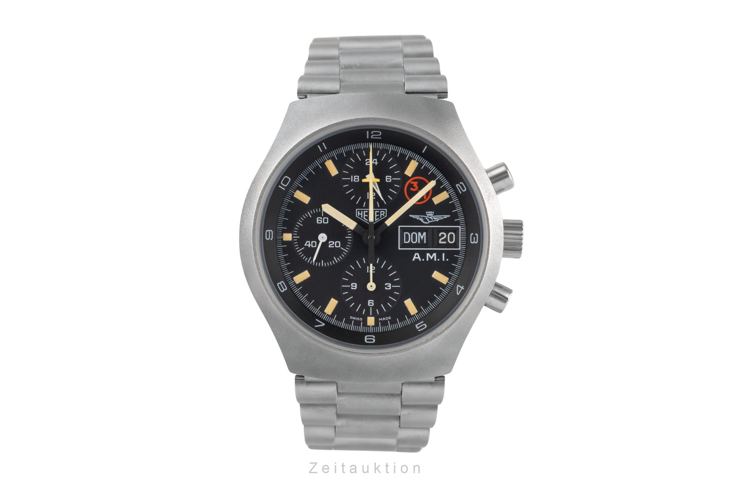 Heuer Military Chrono A.M.I. Stahl Herrenuhr Ref. 510.543 Klassiker [2501772]