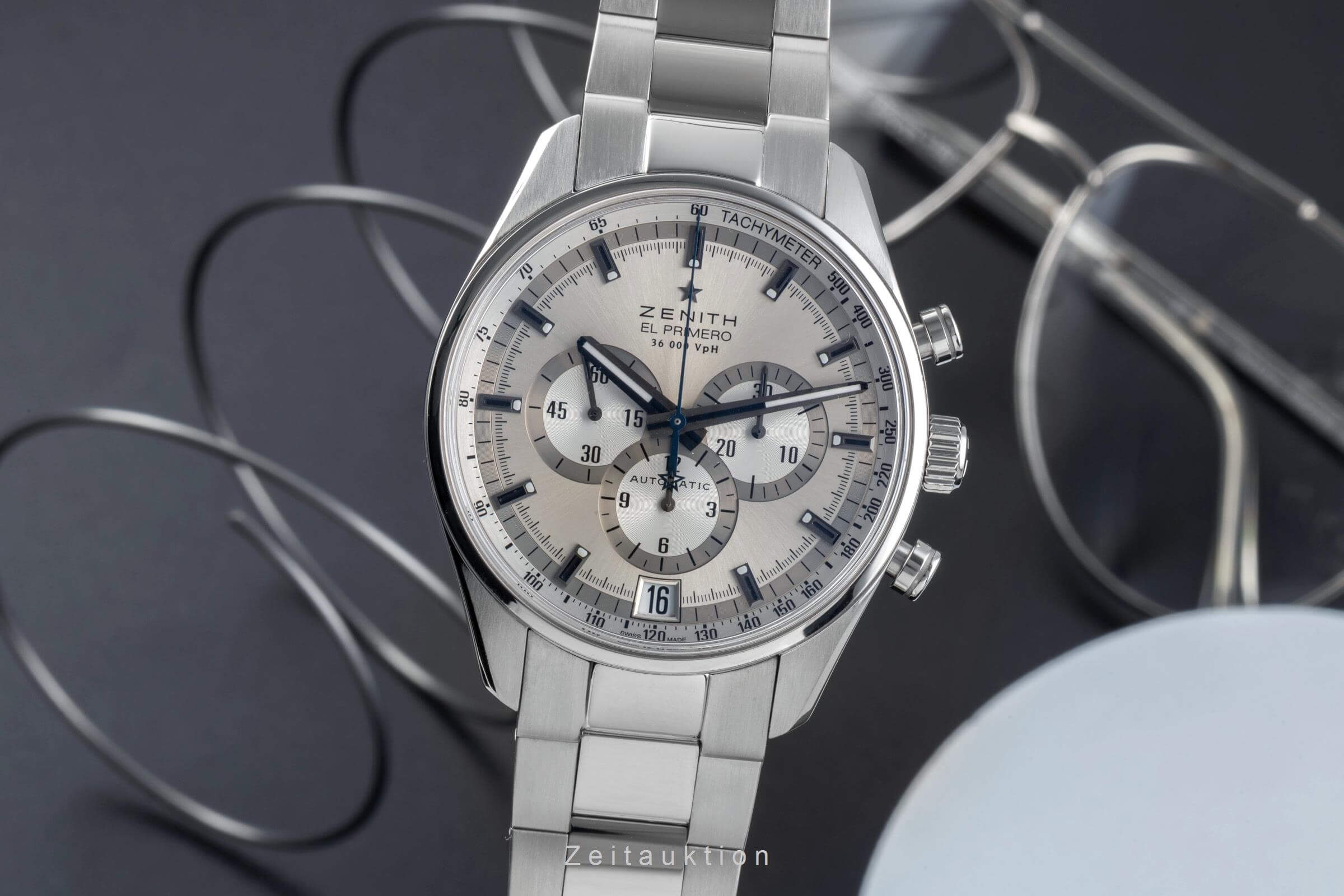 Zenith El Primero cronografo acciaio automatismo orologio da uomo 03.2040.400  [2501783]