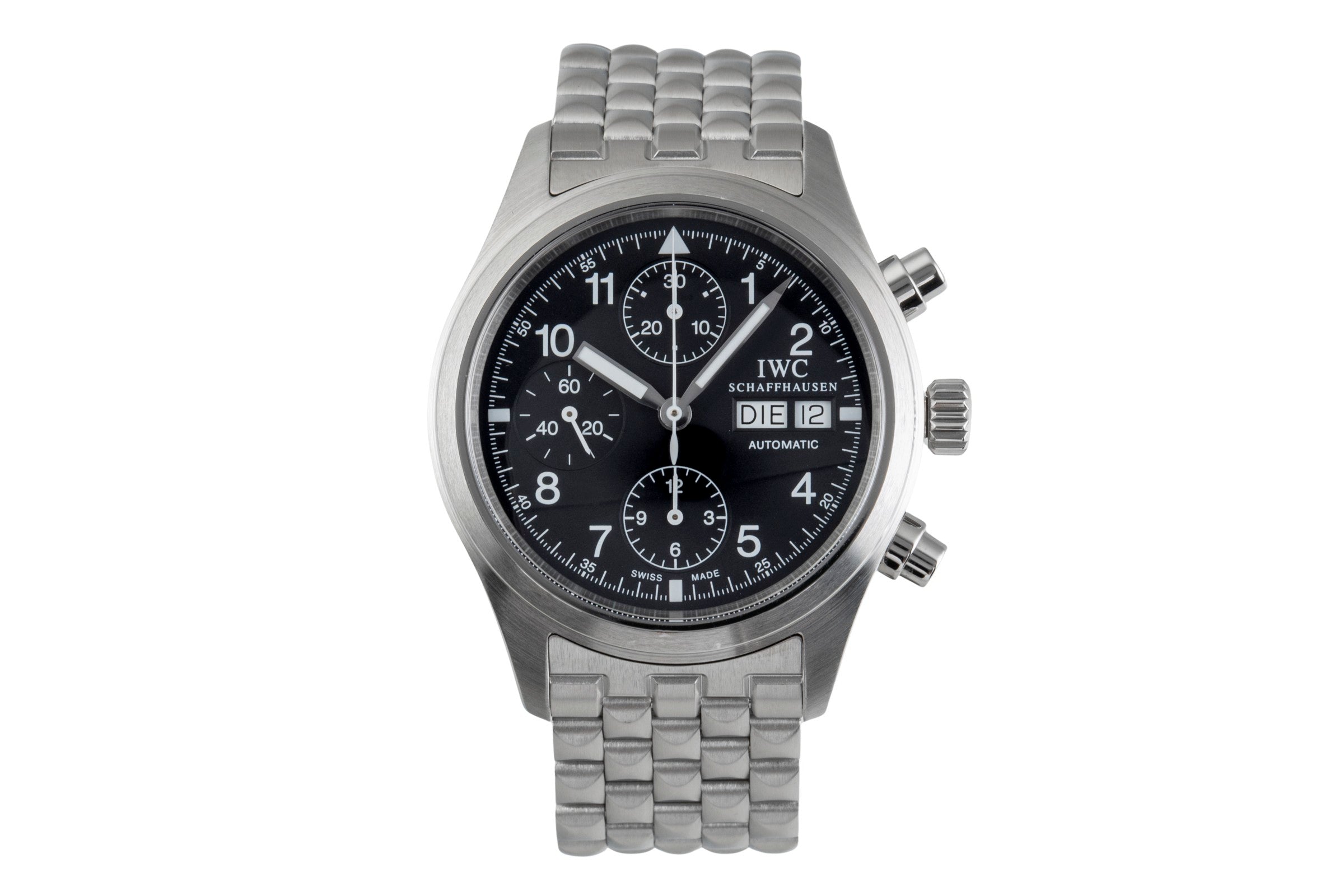 IWC Fliegerchronograph cronografo acciaio automatismo orologio da uomo IW370605  [2501784]