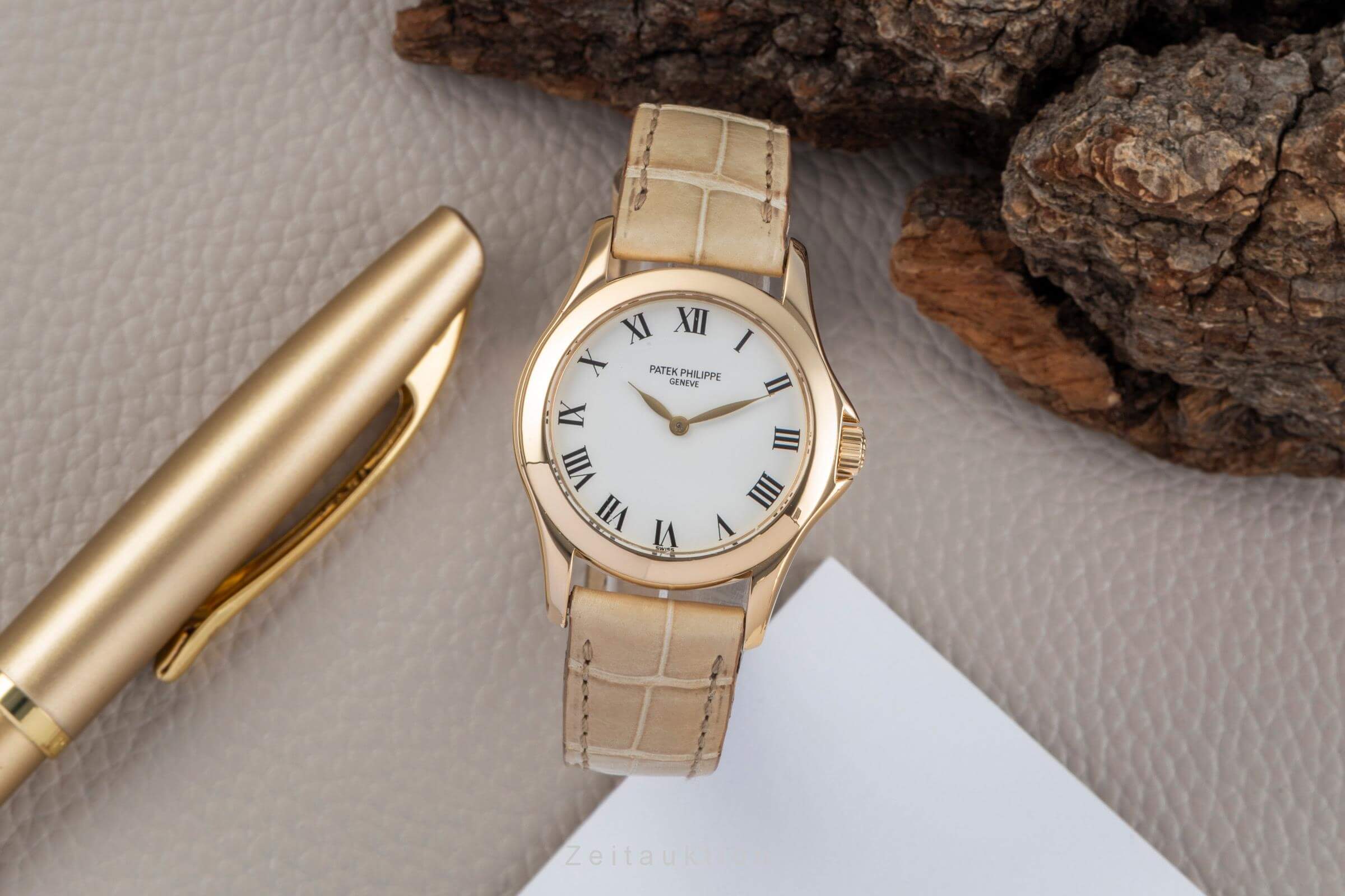 Patek Philippe Calatrava oro de 18 quilates cuerda manual reloj para damas  4905J  [2501786]