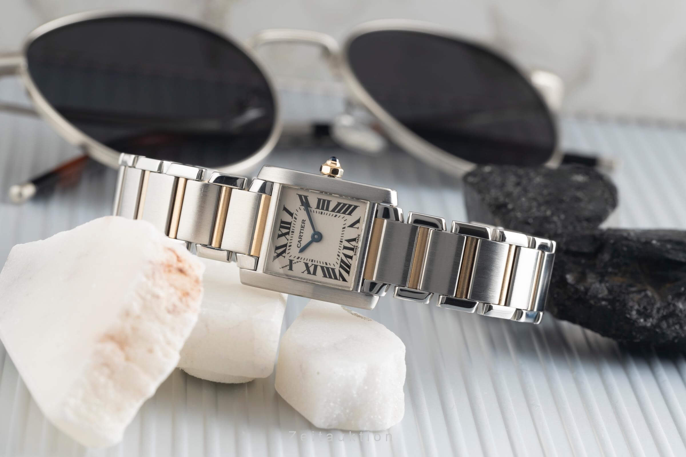 Cartier Tank Francaise acero / oro cuarzo reloj para damas  W51007Q4  [2501787]