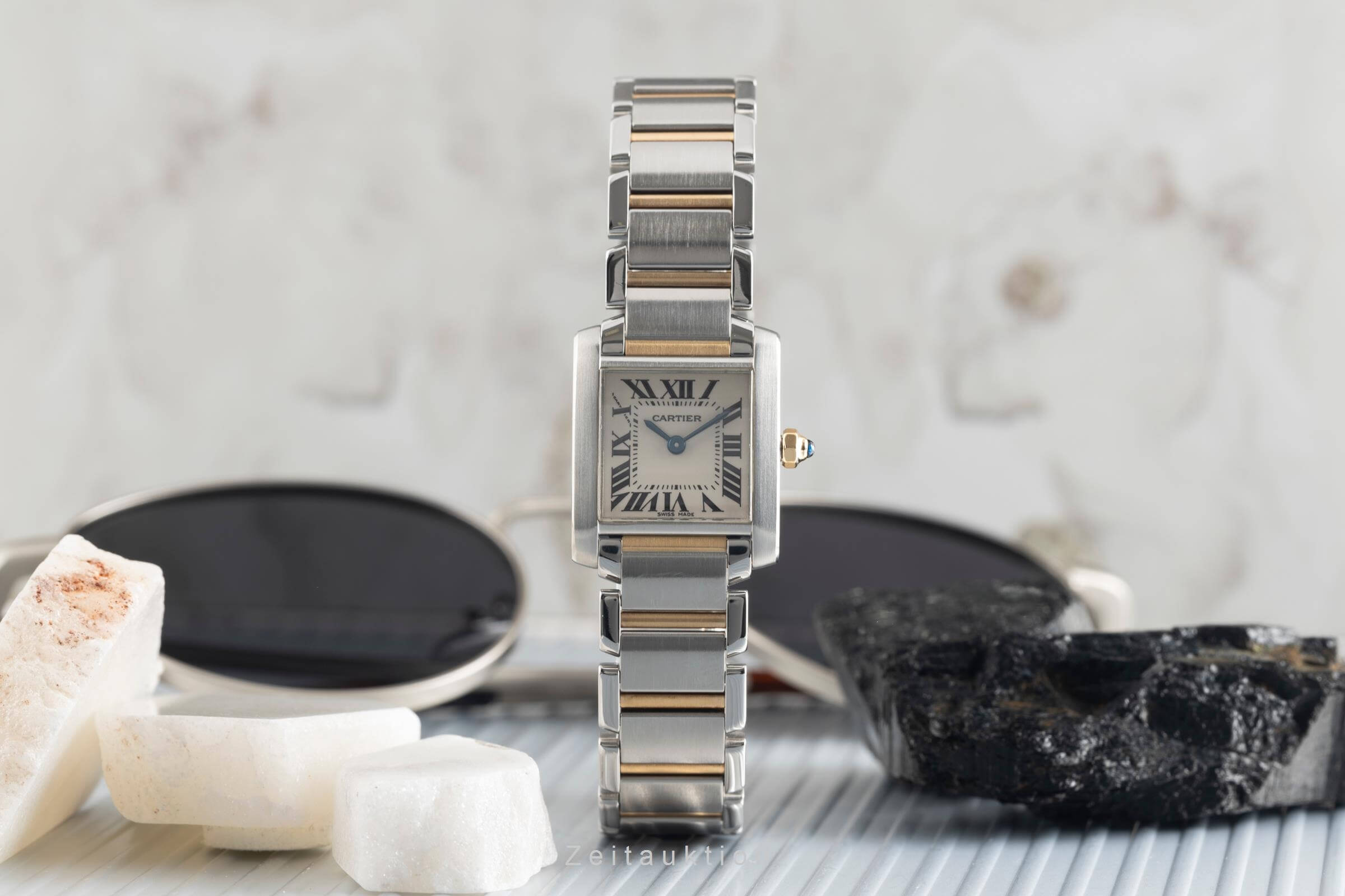 Cartier Tank Francaise acero / oro cuarzo reloj para damas  W51007Q4  [2501787]