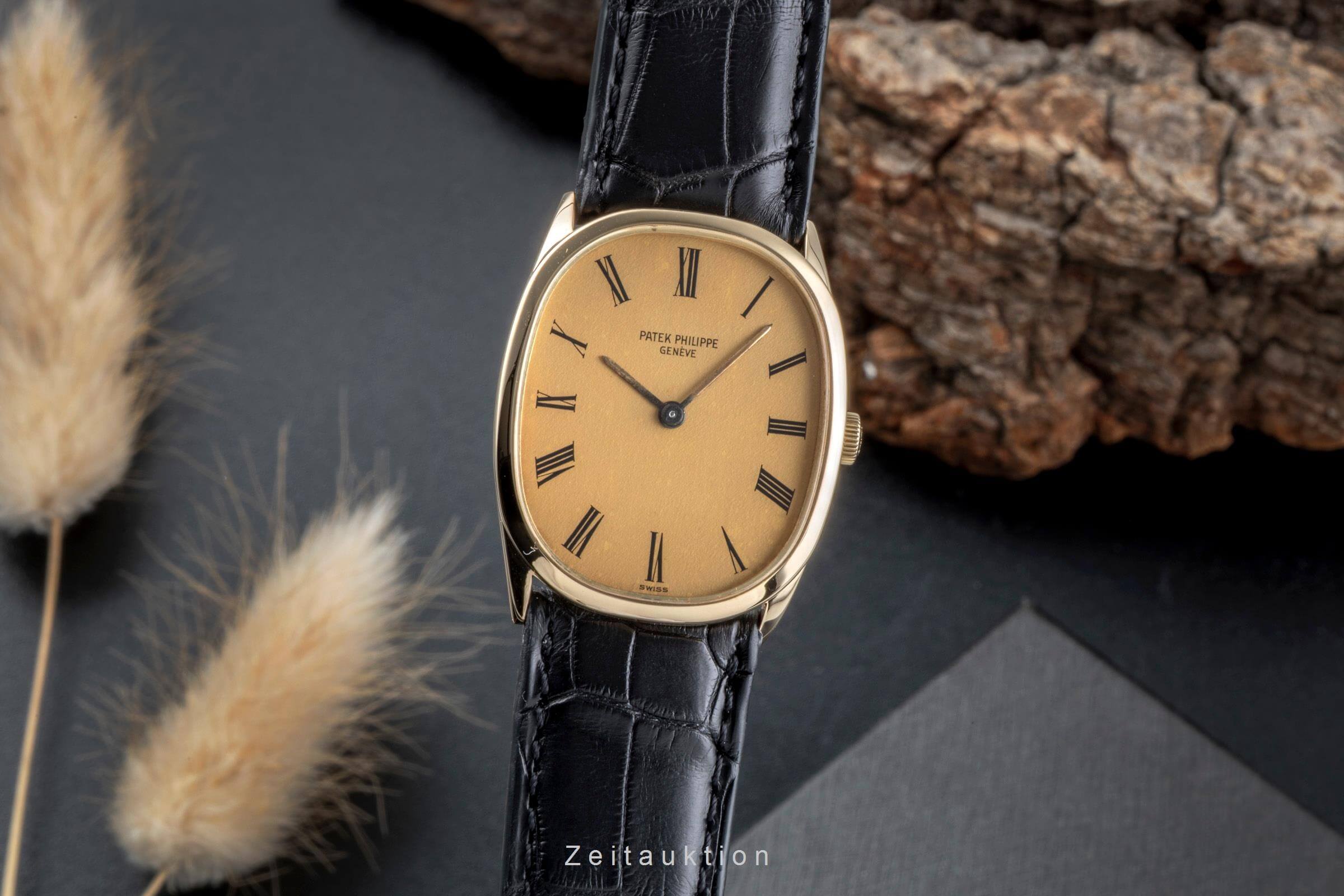 Patek Philippe Ellipse oro 18 ct carica manuale orologio da uomo 3546 Vintage  [2501793]