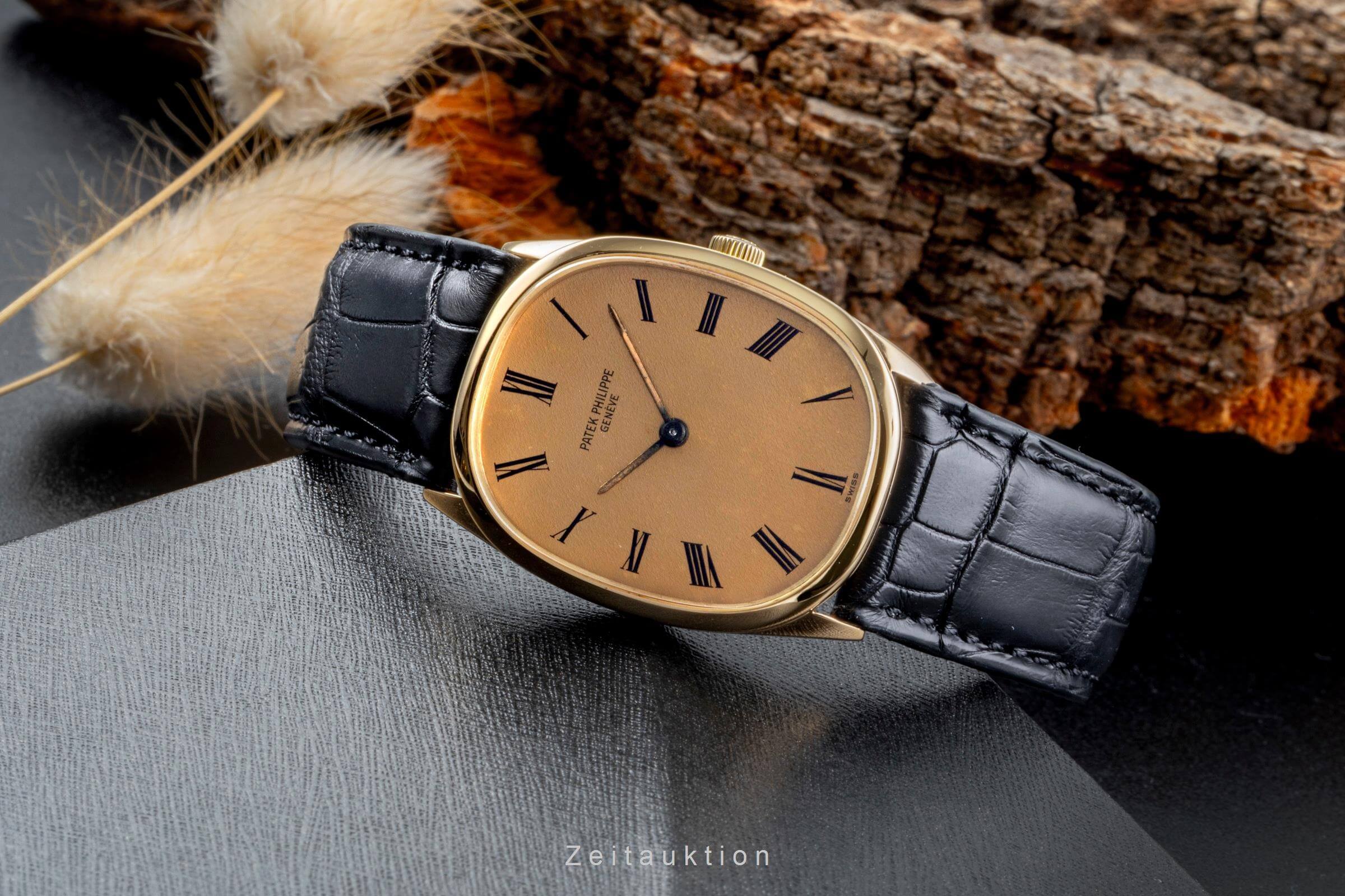 Patek Philippe Ellipse oro 18 ct carica manuale orologio da uomo 3546 Vintage  [2501793]