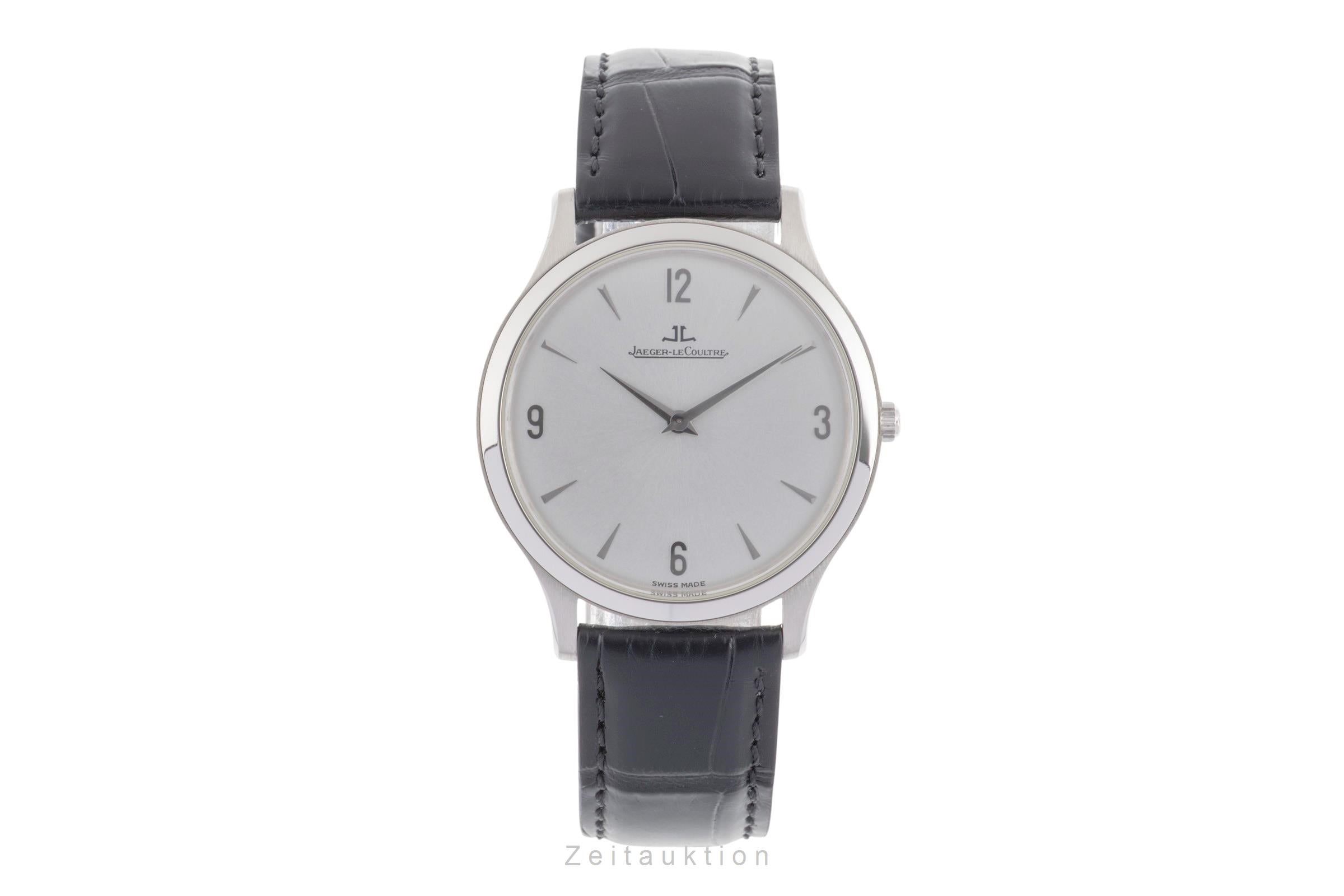 Jaeger LeCoultre Master Ultra Thin Platin Handaufzug Herrenuhr Ref. 145.6.79  [2501795]