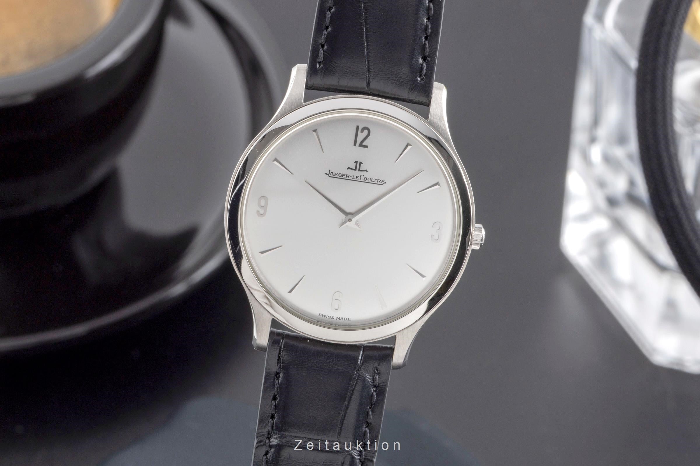 Jaeger LeCoultre Master Ultra Thin Platin Handaufzug Herrenuhr Ref. 145.6.79  [2501795]
