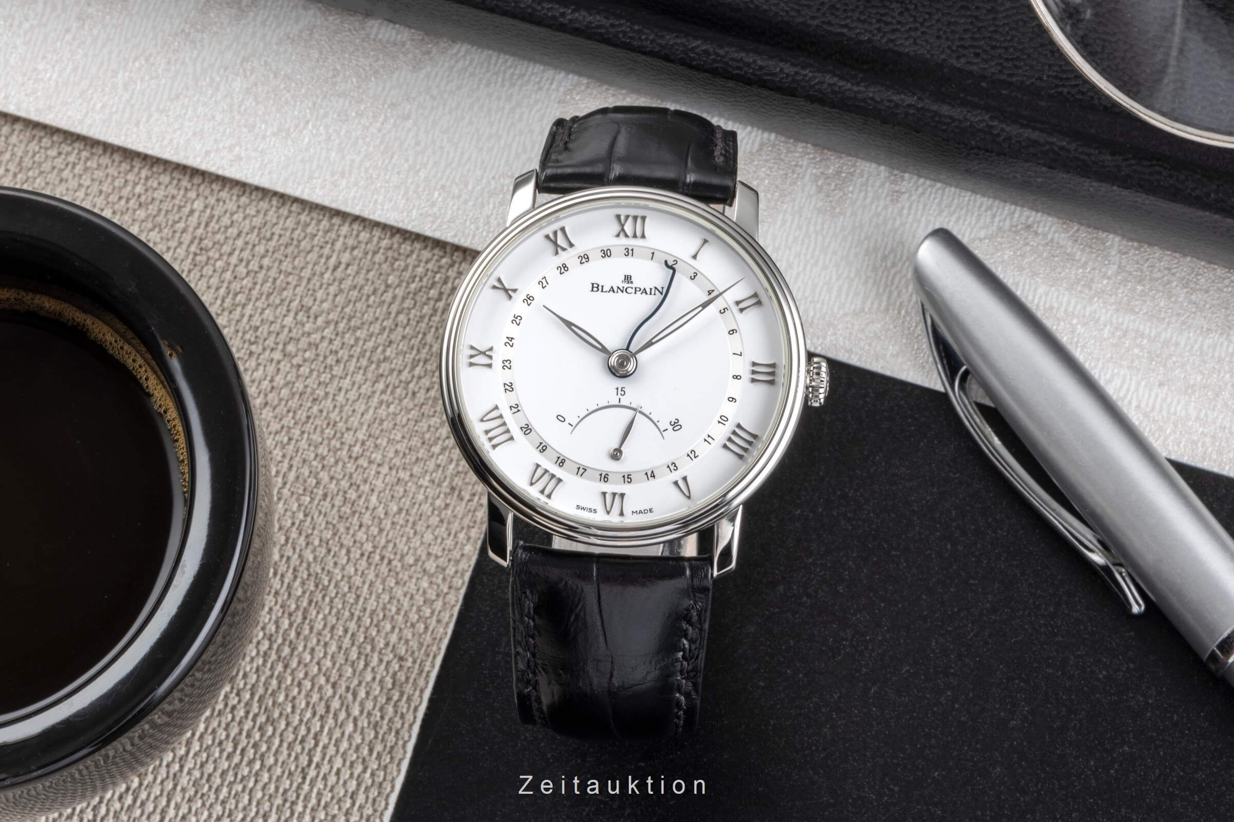 リポビタン Blancpain Villeret steel automatic Kal. 76630 Ref. 6653Q-1127-55B
