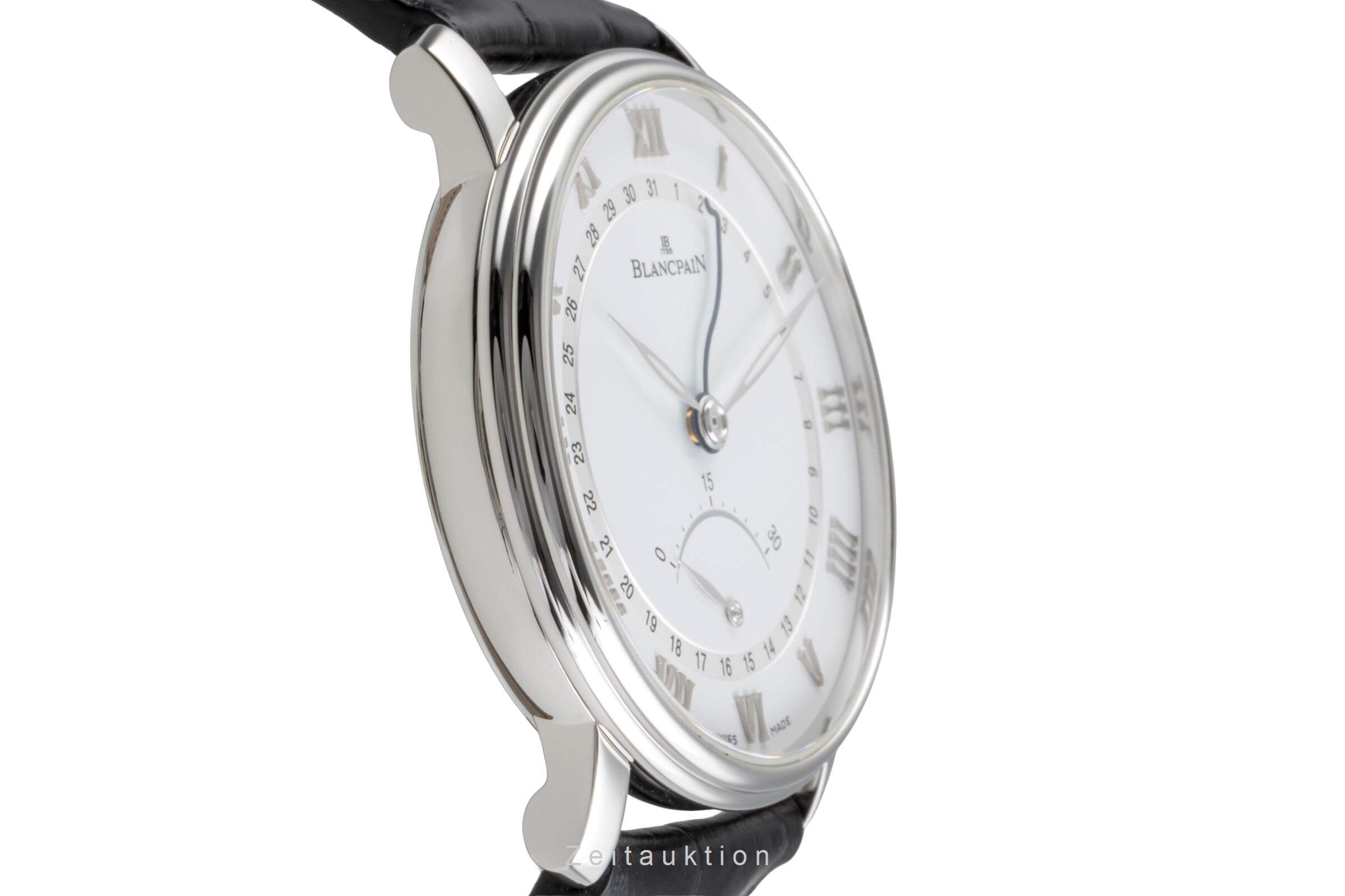 Blancpain Villeret steel automatic Kal. 76630 Ref. 6653Q-1127-55B