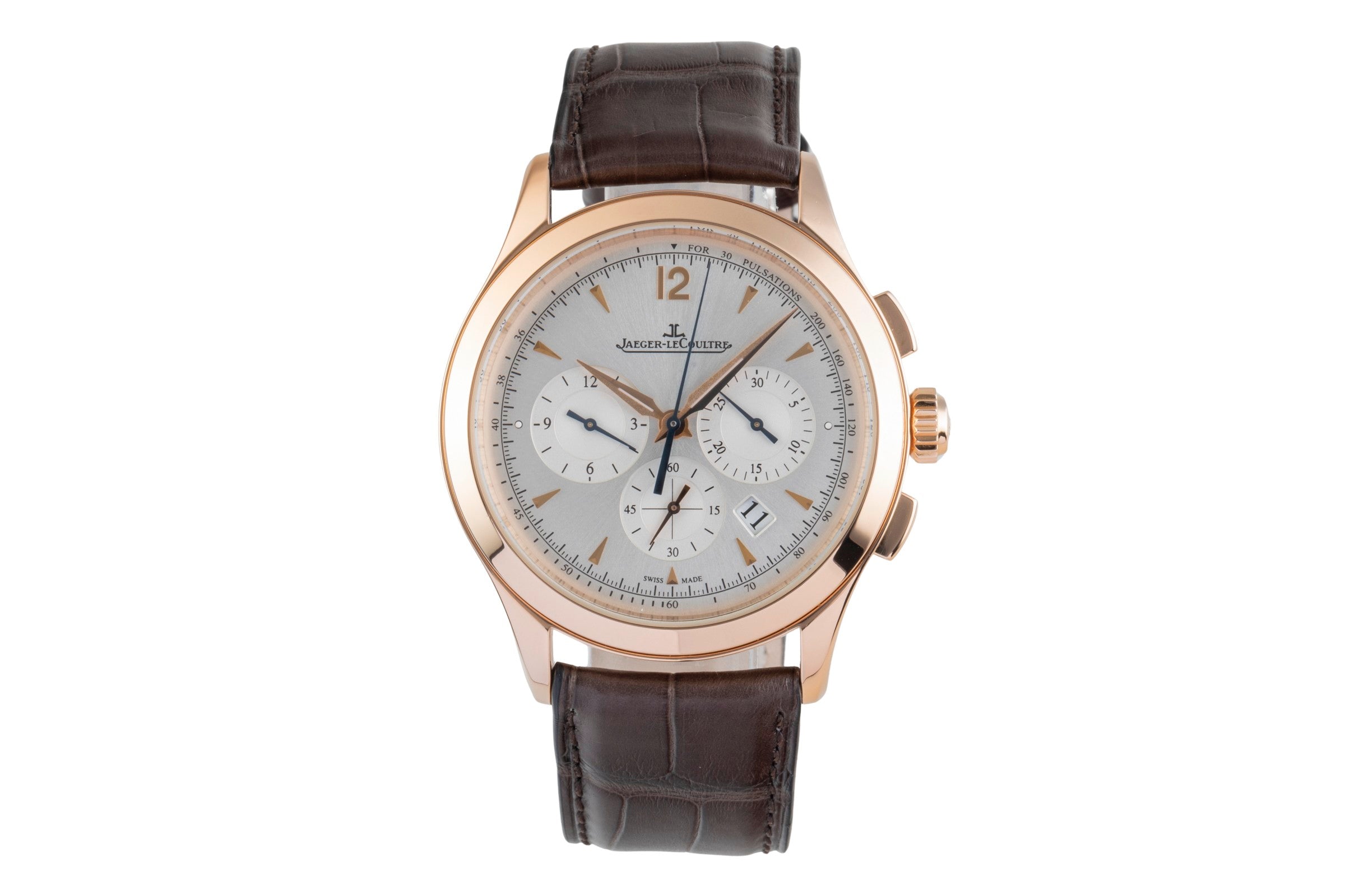 Jaeger LeCoultre Master Chronograph 18 ct red gold automatic Kal