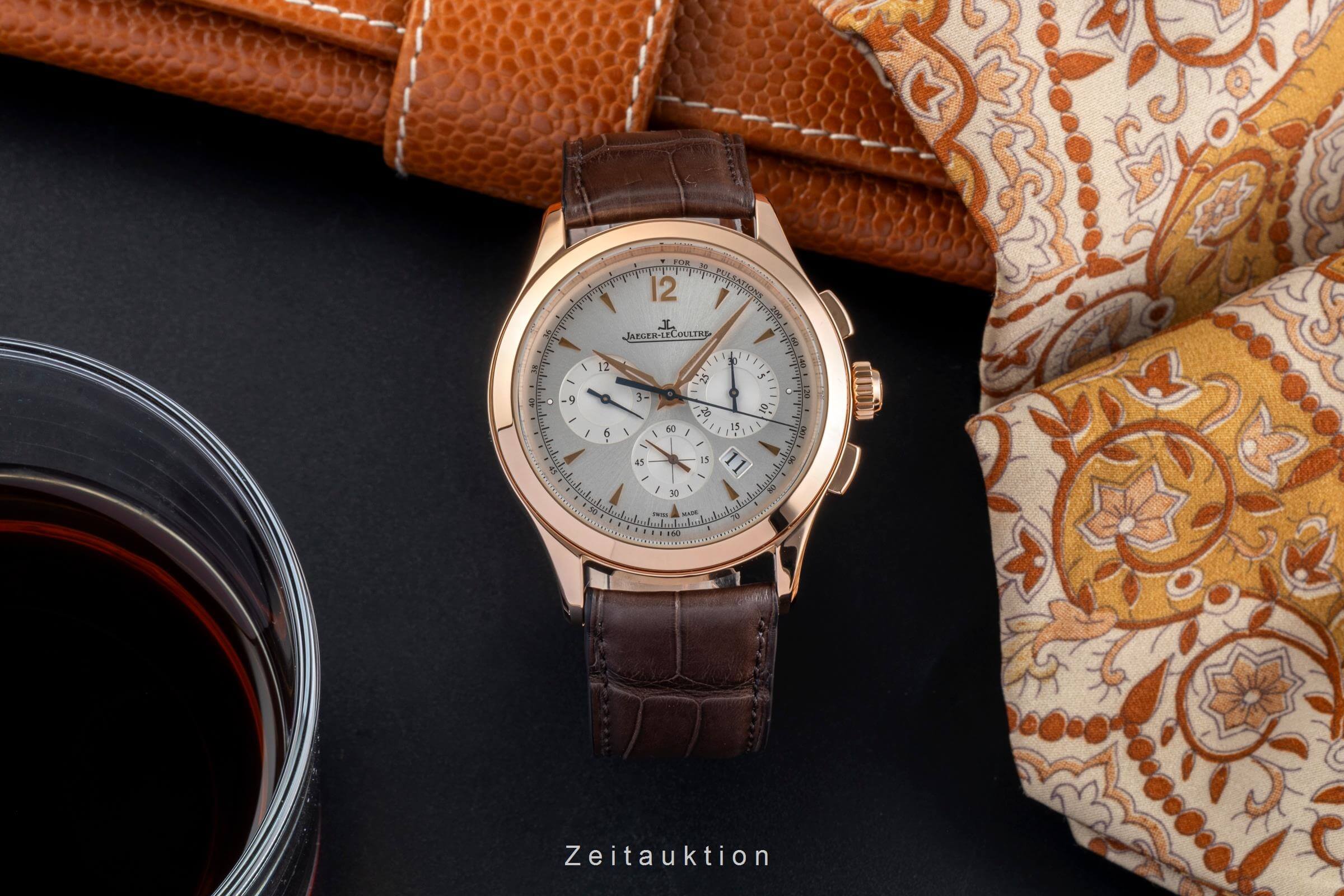 Jaeger LeCoultre Master Chronograph 18 ct red gold automatic Kal