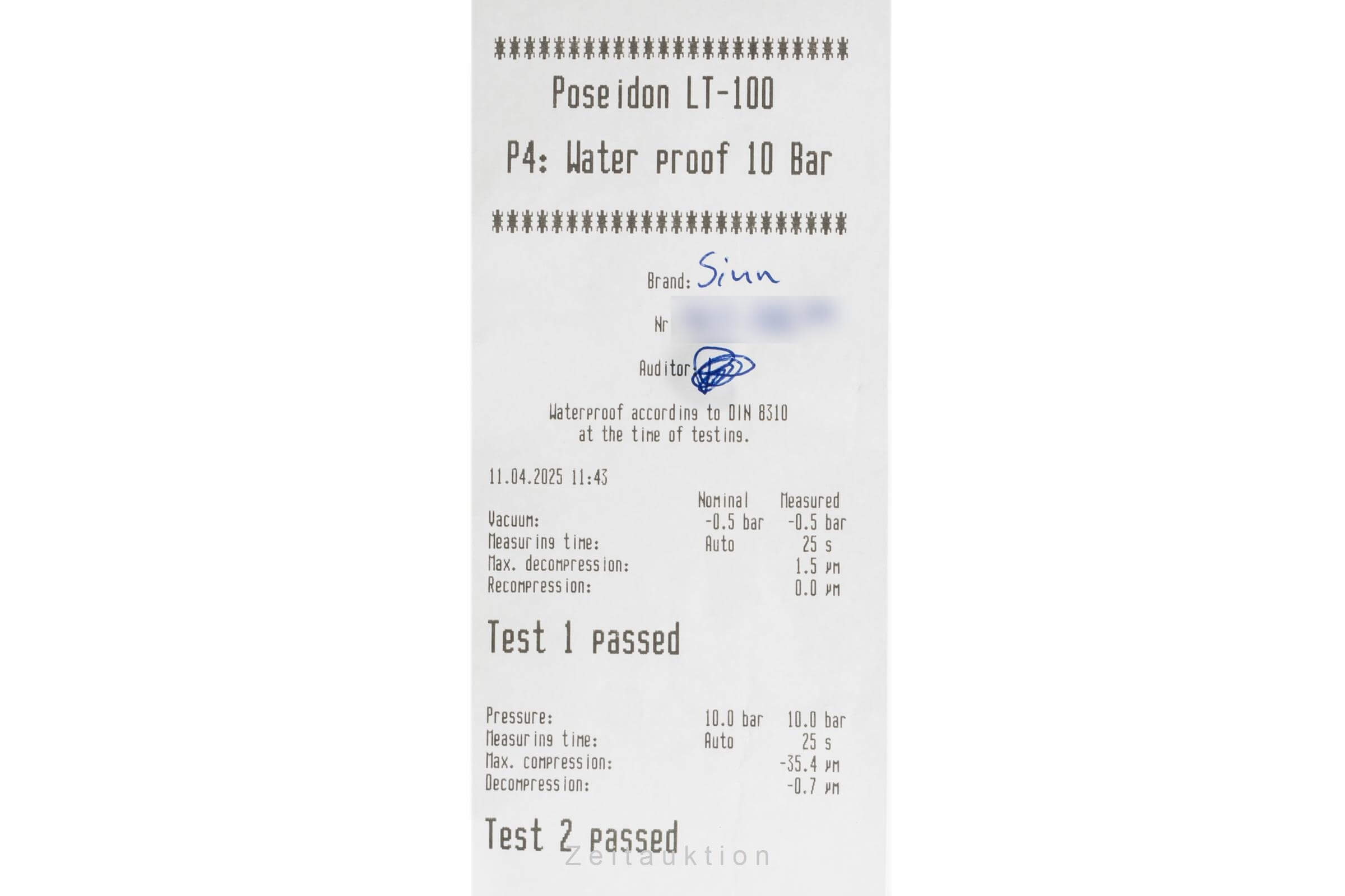 Sinn 103 cronografo acciaio automatismo orologio da uomo 103.061 LP: 2550EUR  [2501809]