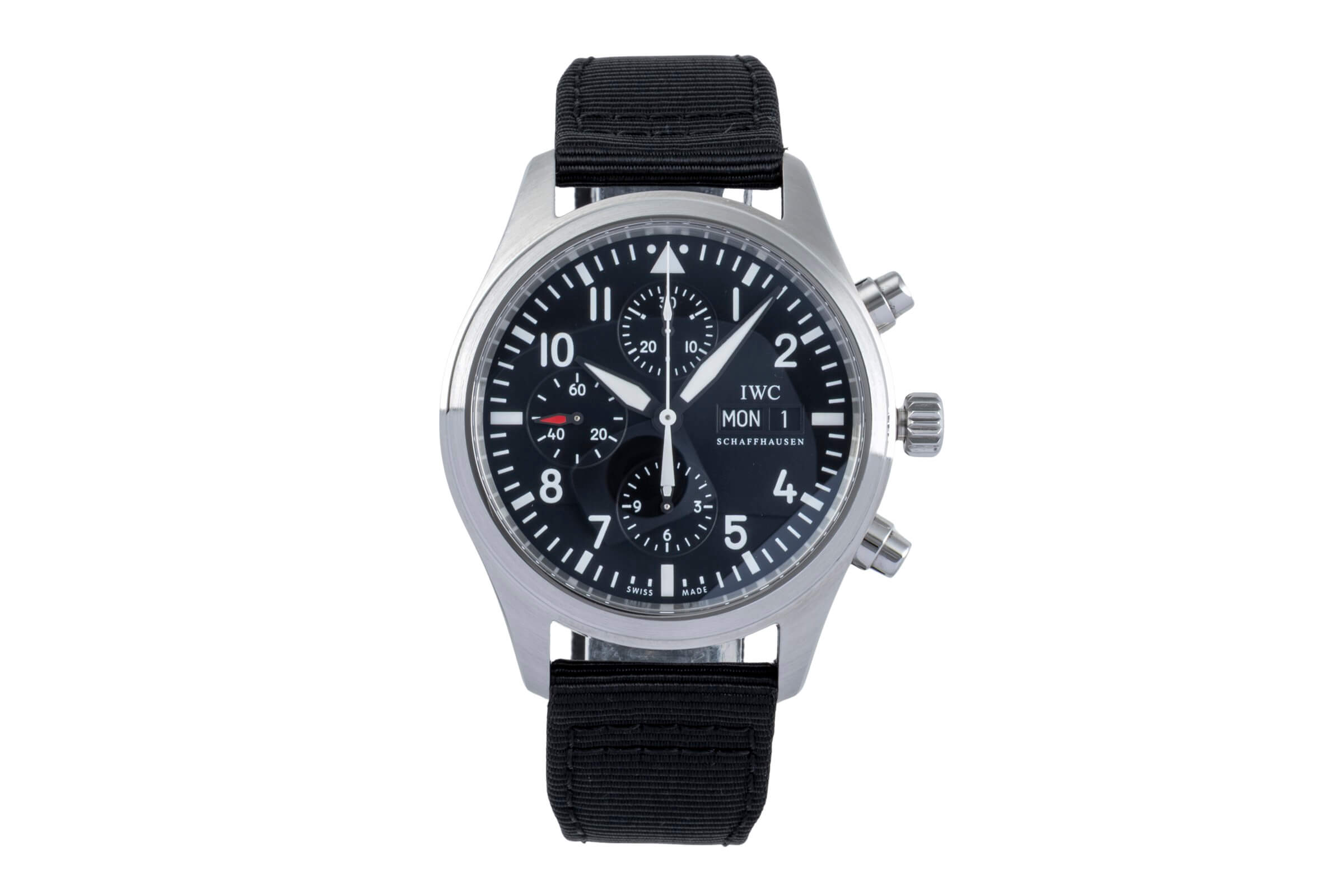 IWC Fliegerchronograph cronografo acciaio automatismo orologio da uomo IW371701  [2501811]