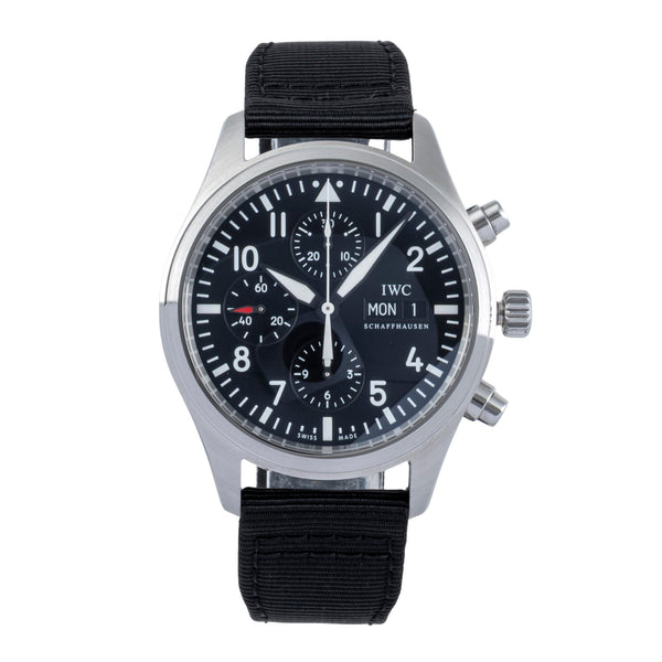 IWC Fliegerchronograph cronografo acciaio automatismo orologio da uomo IW371701  [2501811]