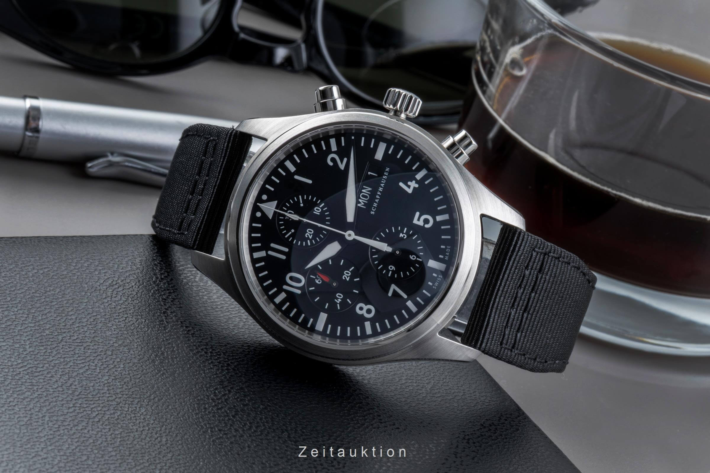IWC Fliegerchronograph cronografo acciaio automatismo orologio da uomo IW371701  [2501811]
