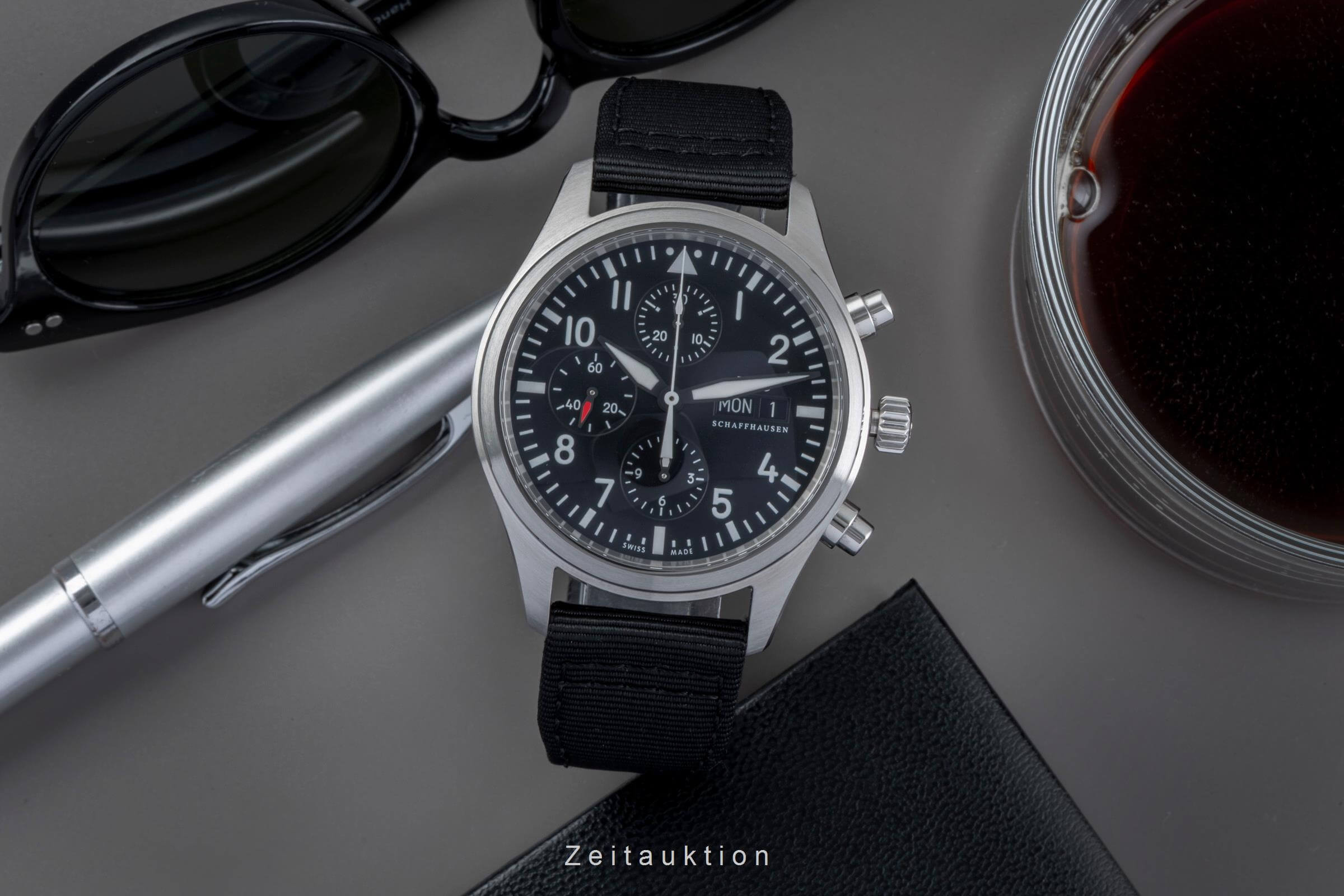 IWC Fliegerchronograph cronografo acciaio automatismo orologio da uomo IW371701  [2501811]