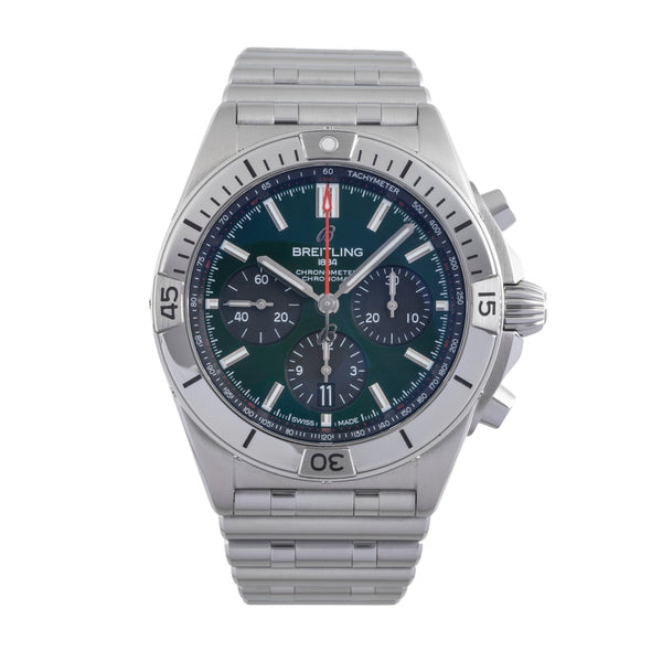 Breitling Chronomat chronograph steel automatic men's watch AB01343A1L1A1 LP: 8900EUR  [2501814]