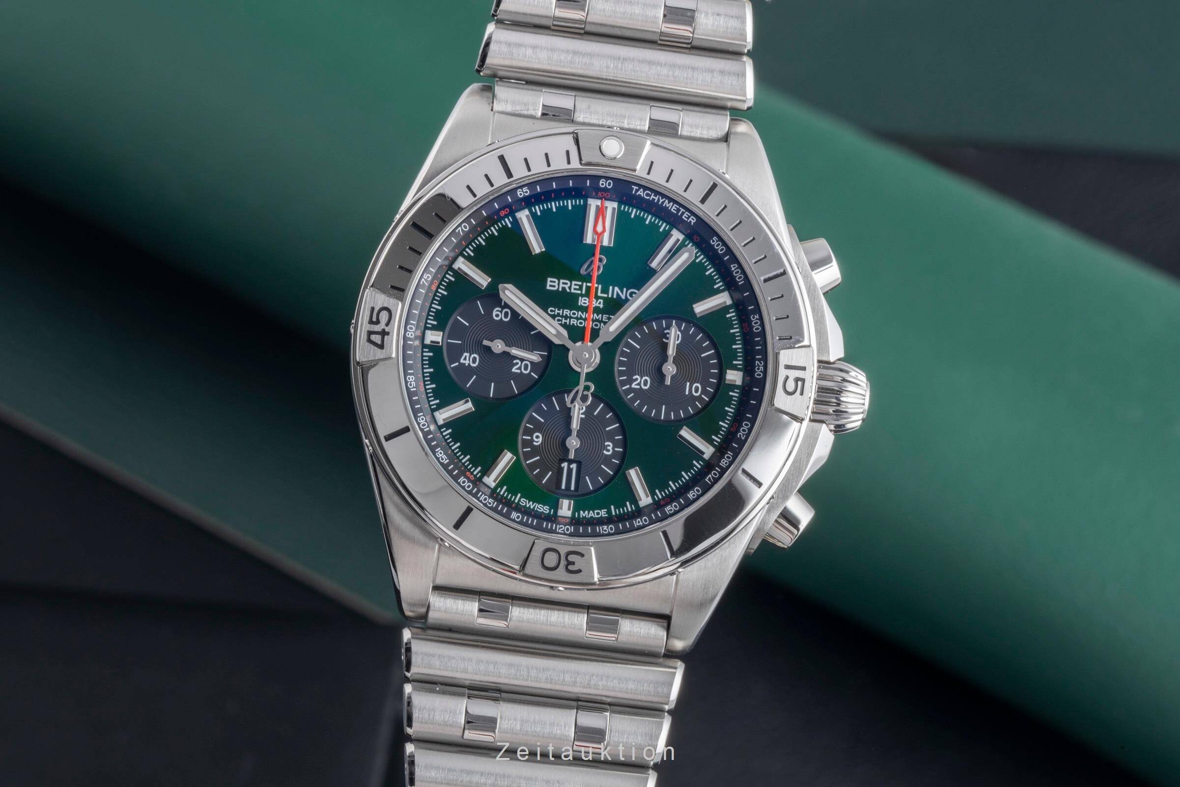 Breitling Chronomat chronograph steel automatic men's watch AB01343A1L1A1 LP: 8900EUR  [2501814]