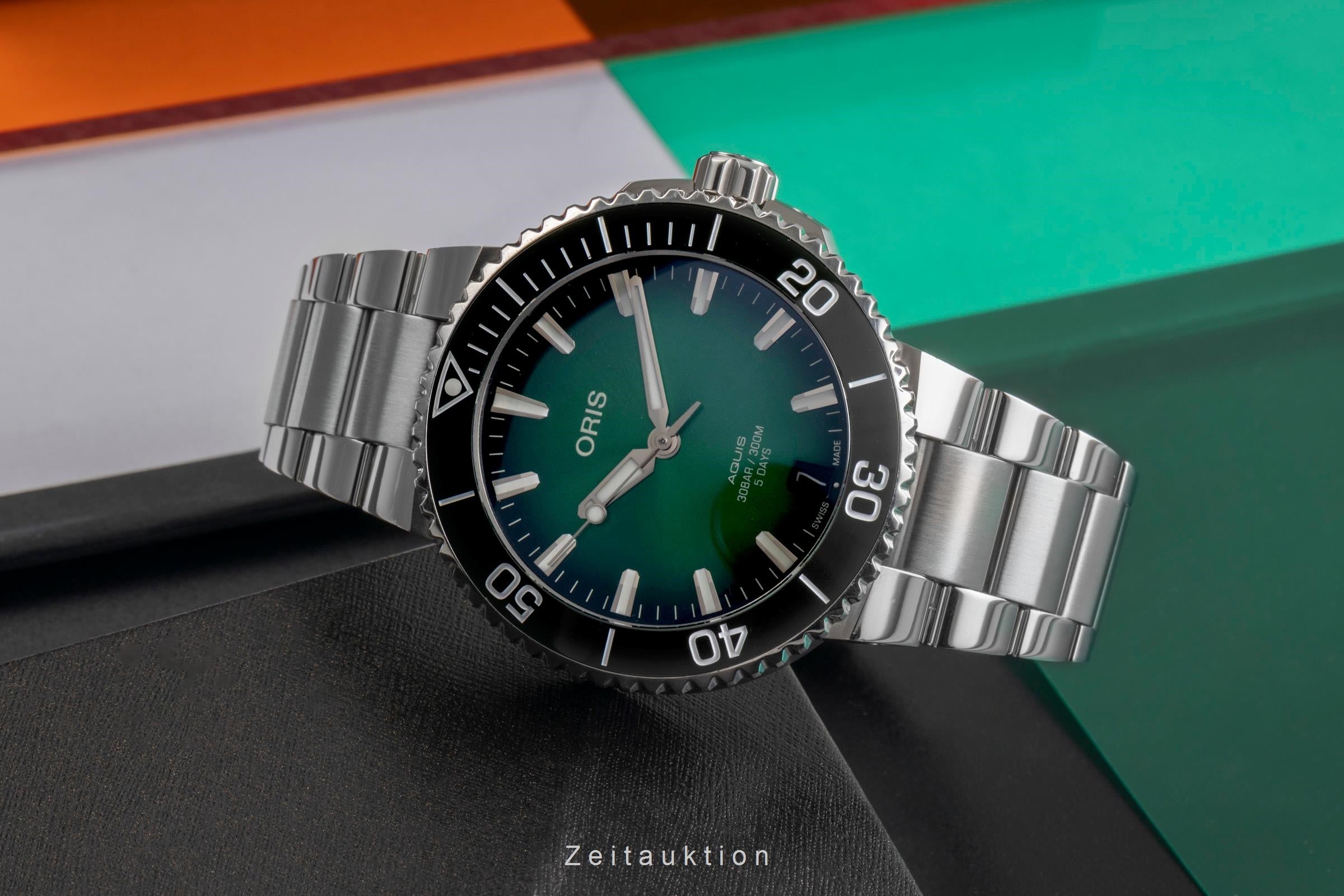 Oris Aquis Date steel automatic men's watch 01 400 7769 4157 LP: 3700EUR  [2501815]