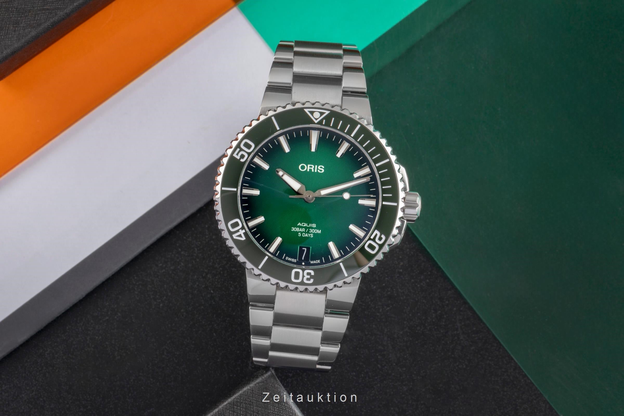Oris Aquis Date steel automatic men's watch 01 400 7769 4157 LP: 3700EUR  [2501815]