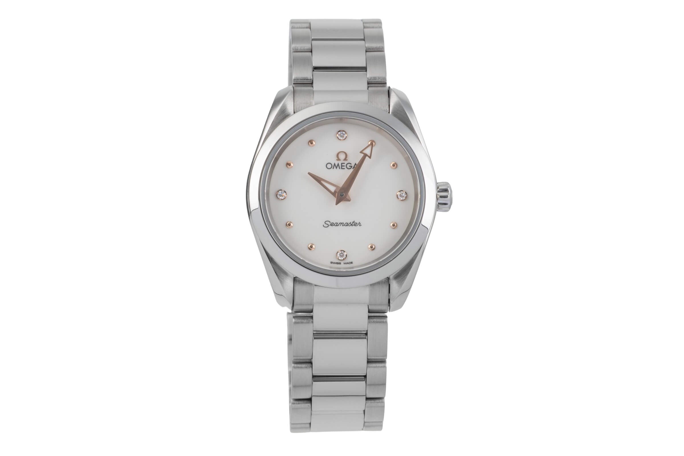OMEGA Seamaster 腕時計 レディース Omega Seamaster steel quartz Kal. 4061 Ref. 220.10.28.60.54.001