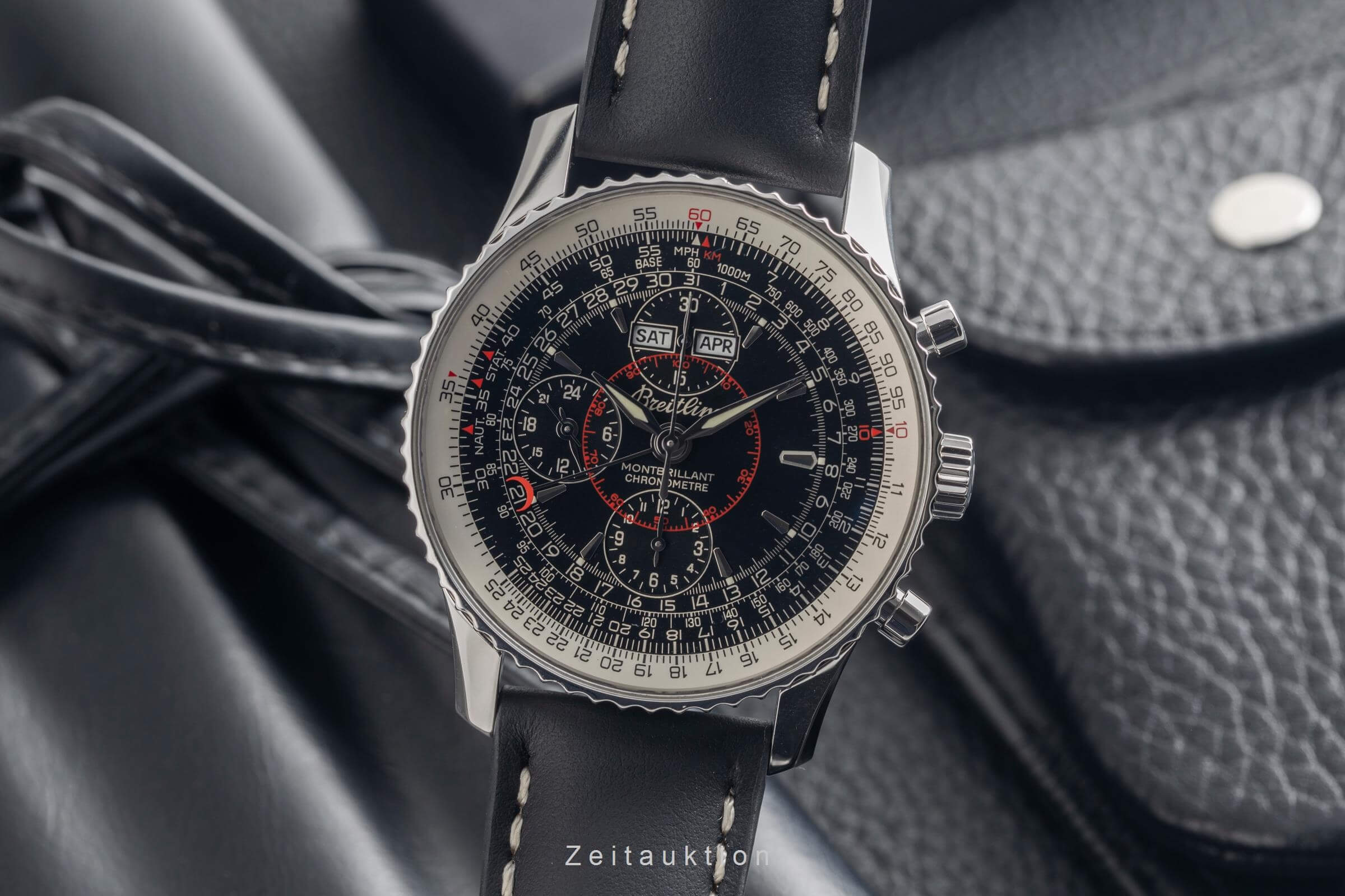 Breitling Montbrillant Datora  cronografo acciaio automatismo orologio da uomo A21330  [2501820]